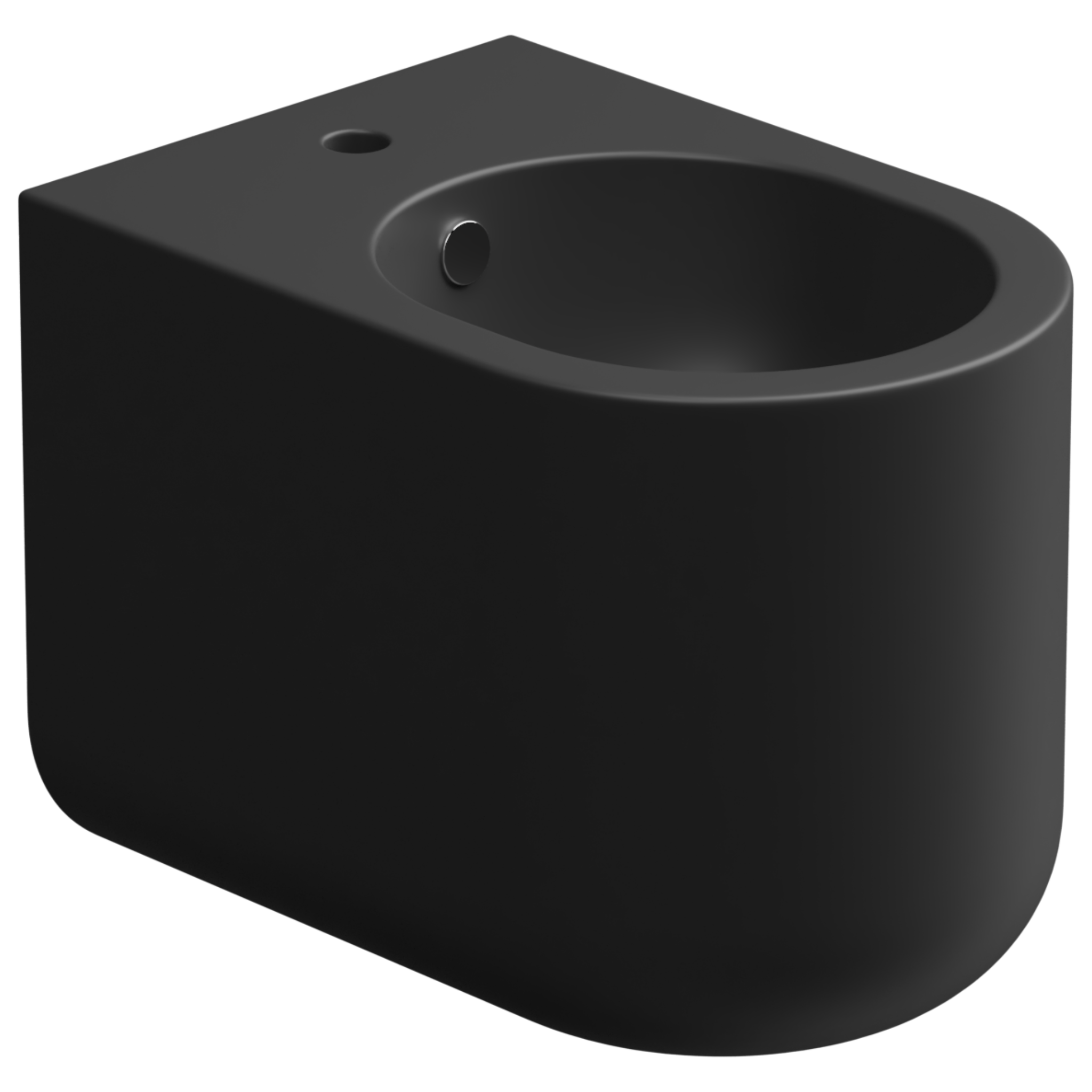 Биде приставное GSG Ceramic Design Petra PEBI01003, черный матовый