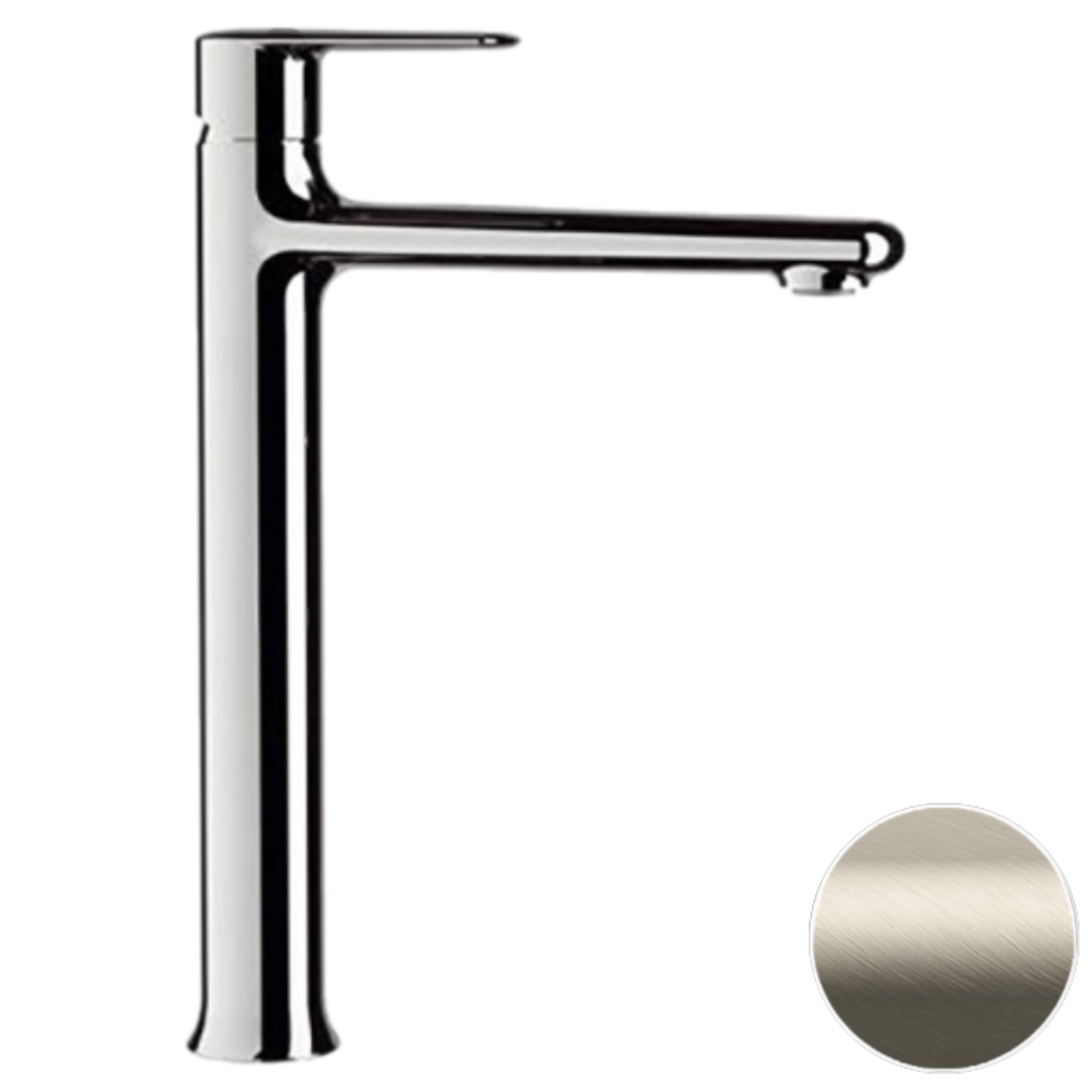 Смеситель для раковины Remer Vanity V11LXV, сталь