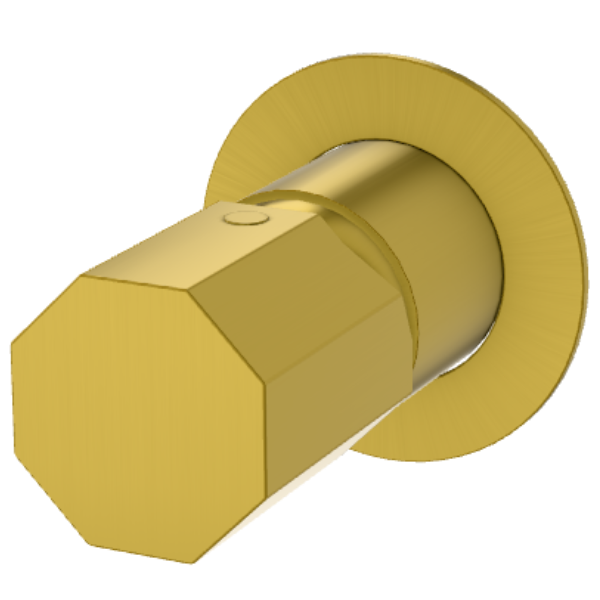 Смеситель для душа Remer Ottagono ON30LHS, латунь брашированная PVD