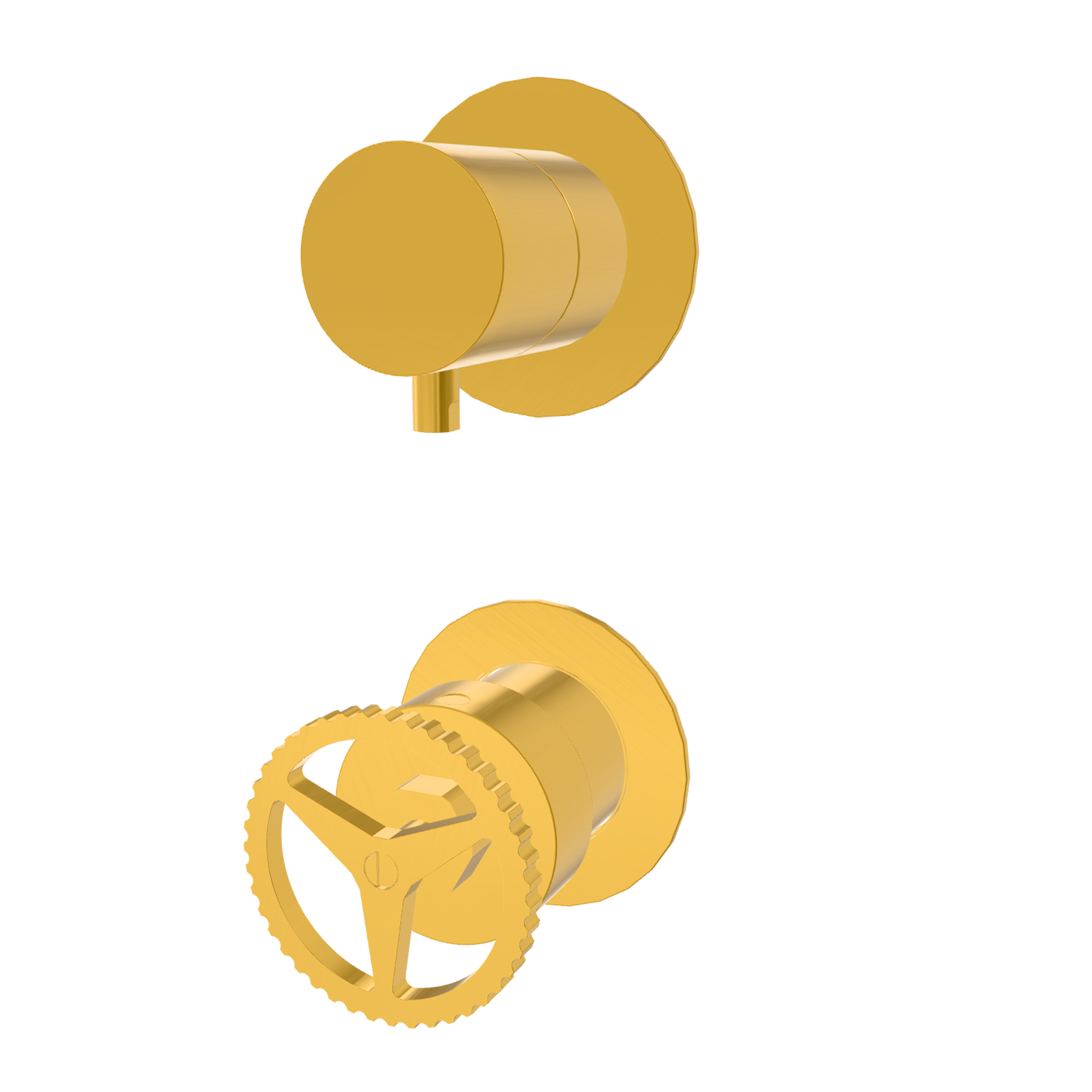 Смеситель для душа Remer Chrono CH93PWBBG, золото брашированное