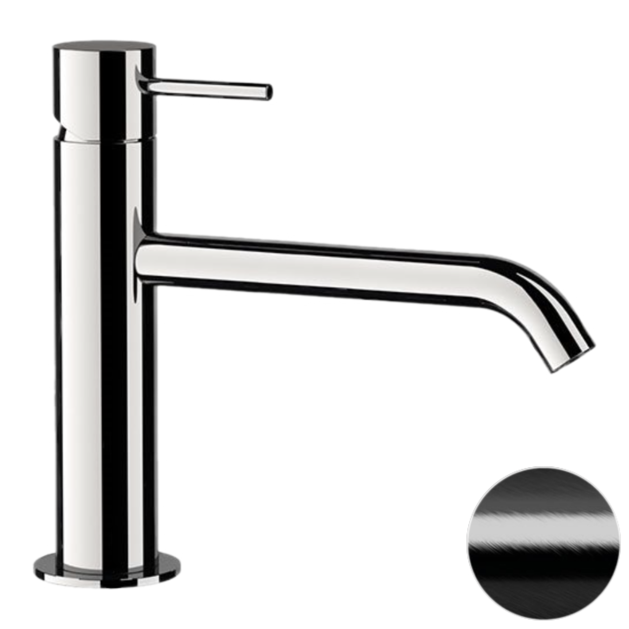 Смеситель для раковины Remer X Style X12ACFP, черный брашированный хром