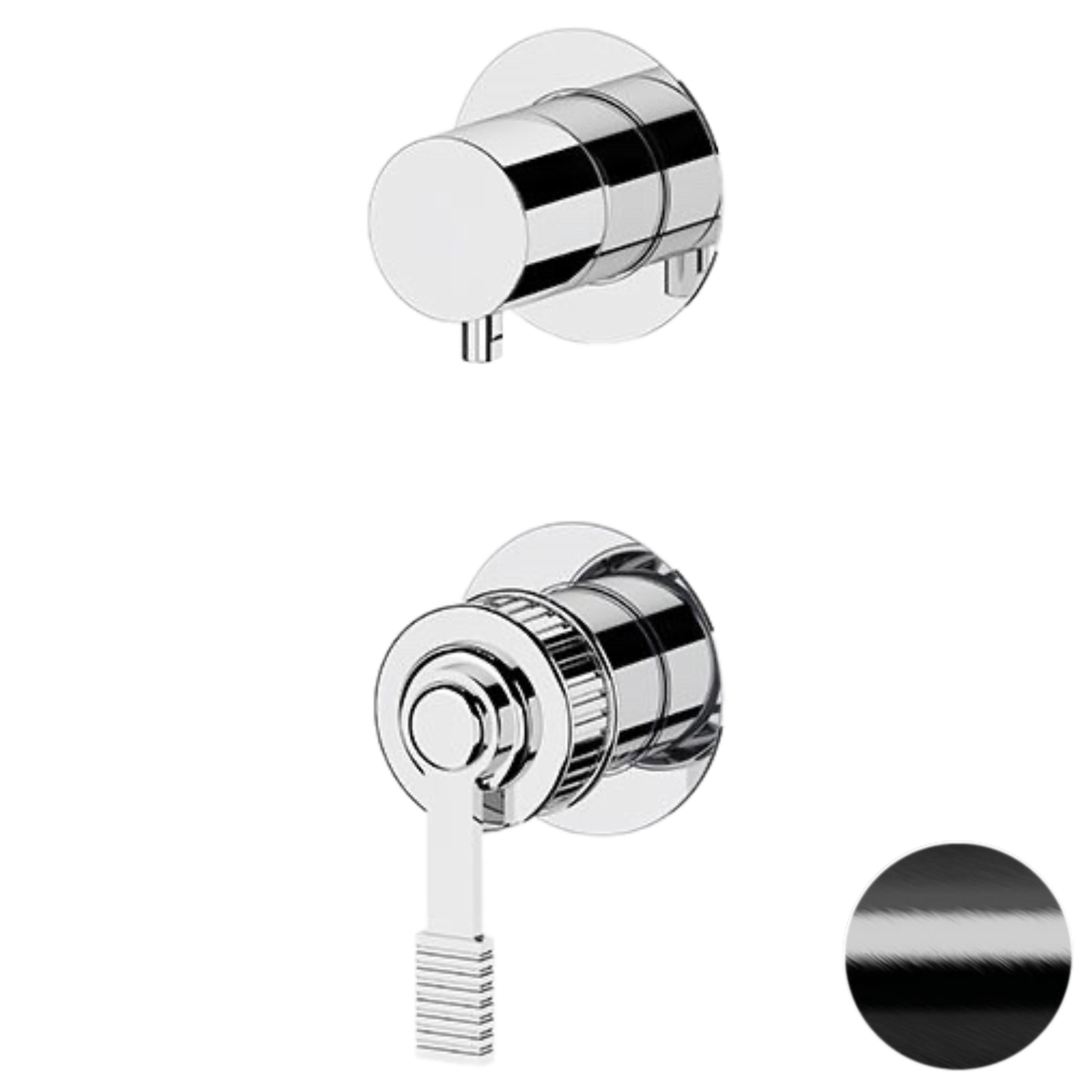 Смеситель для душа Remer Atelier AL92PWBCFP, черный брашированный хром