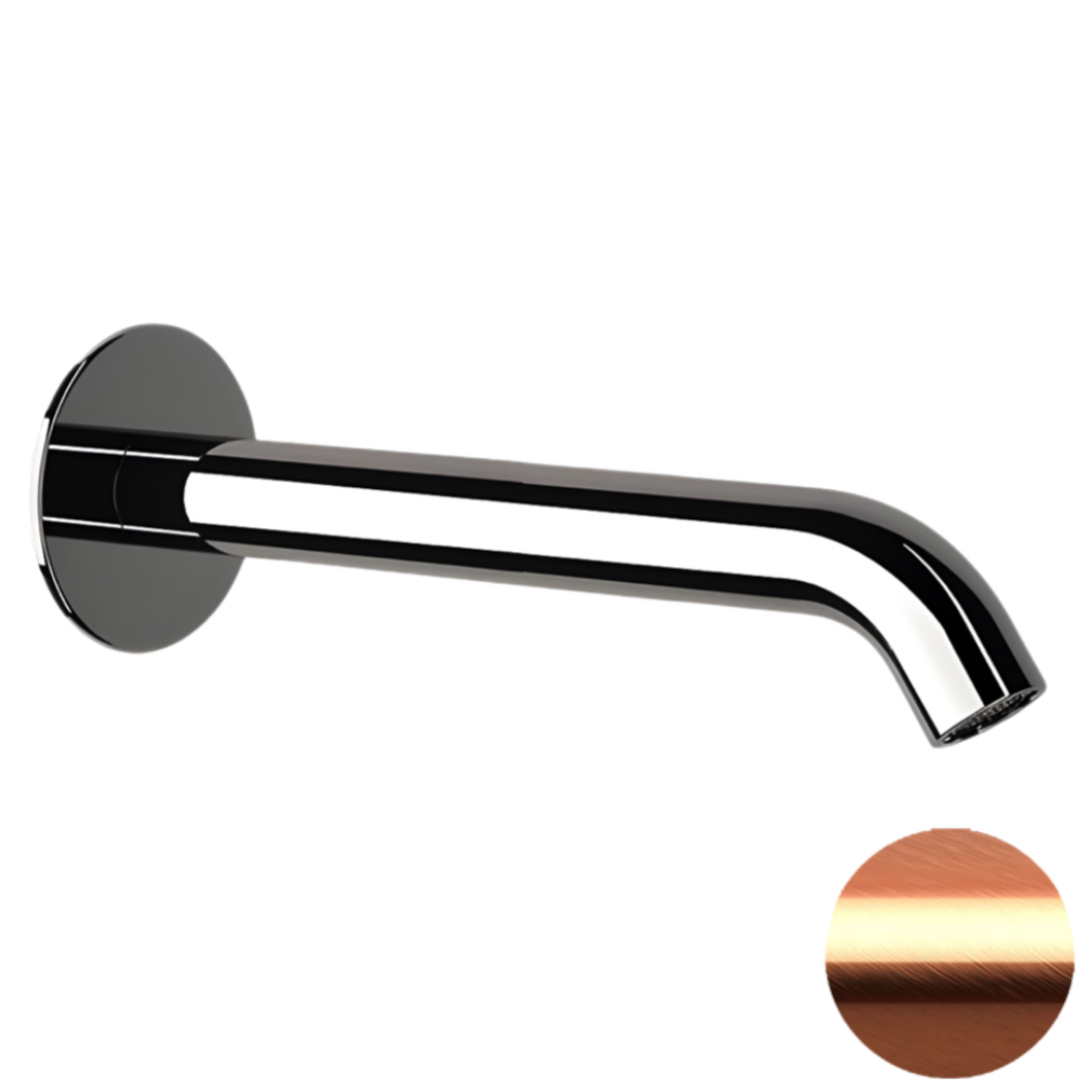 Излив настенный 19 см Remer X Style 91XLRP, медь брашированная