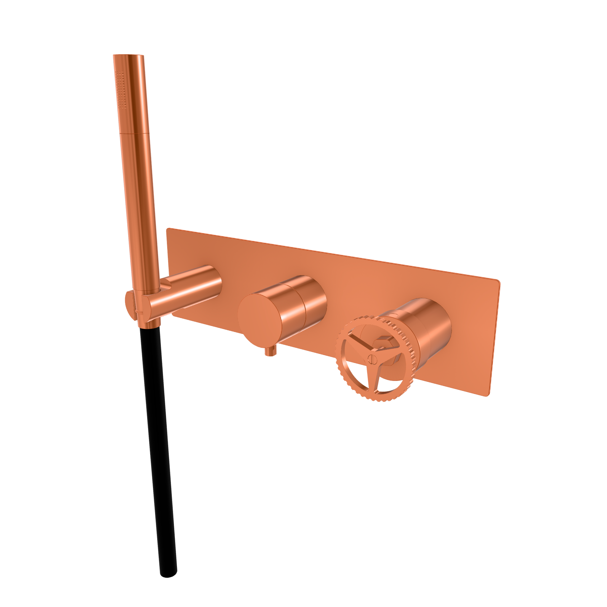 Смеситель для душа Remer Chrono CH97D2WBRP, медь брашированная