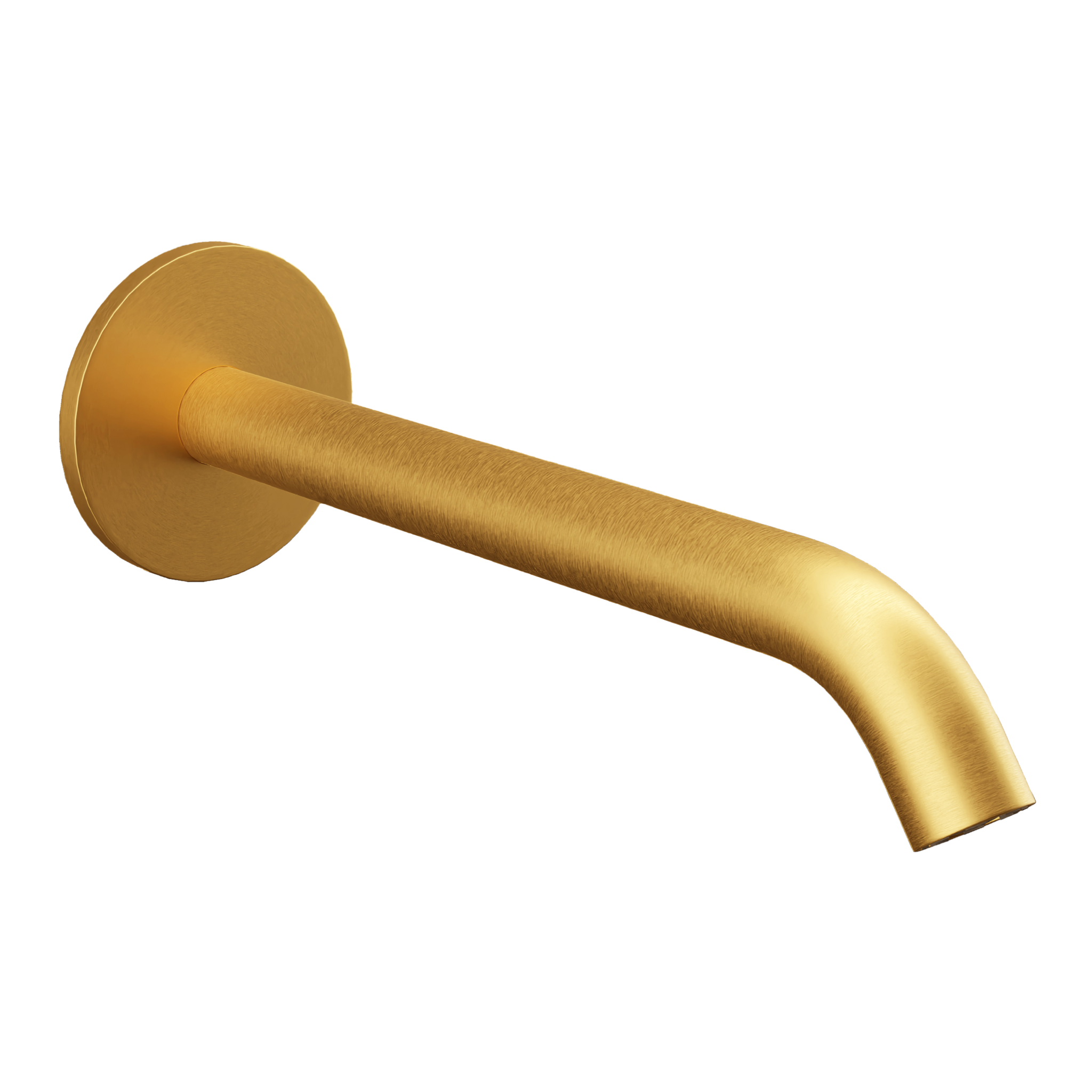 Излив настенный 19 см Remer X Style 91XLBG, золото брашированное