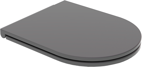 Крышка с сиденьем для подвесного унитаза с микролифтом GSG Ceramic Design Like LKCOPRSLTICR021, пепел