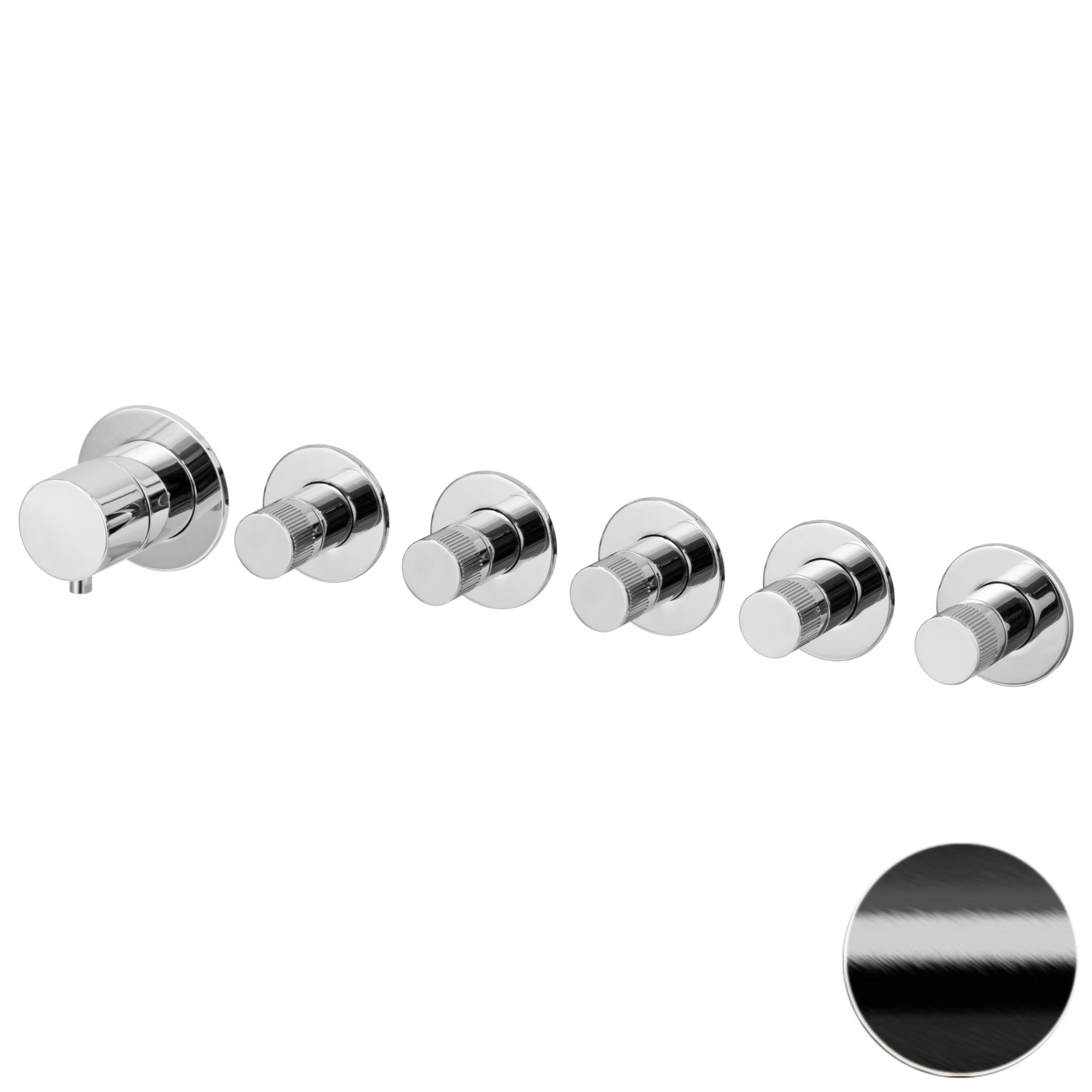 Смеситель для душа Remer X Style N98D5PWBCFP, черный брашированный хром