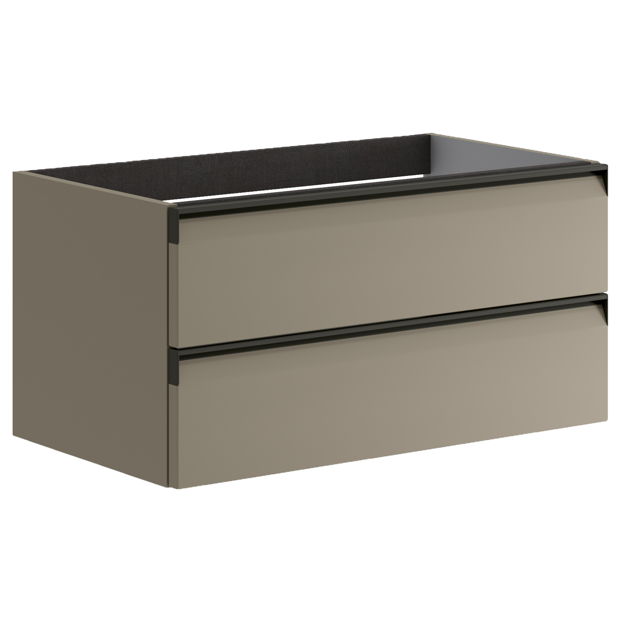 Тумба для раковины с 2 ящиками 80 см Onsen Fusion 78-BP-082-K1-M16,  орех