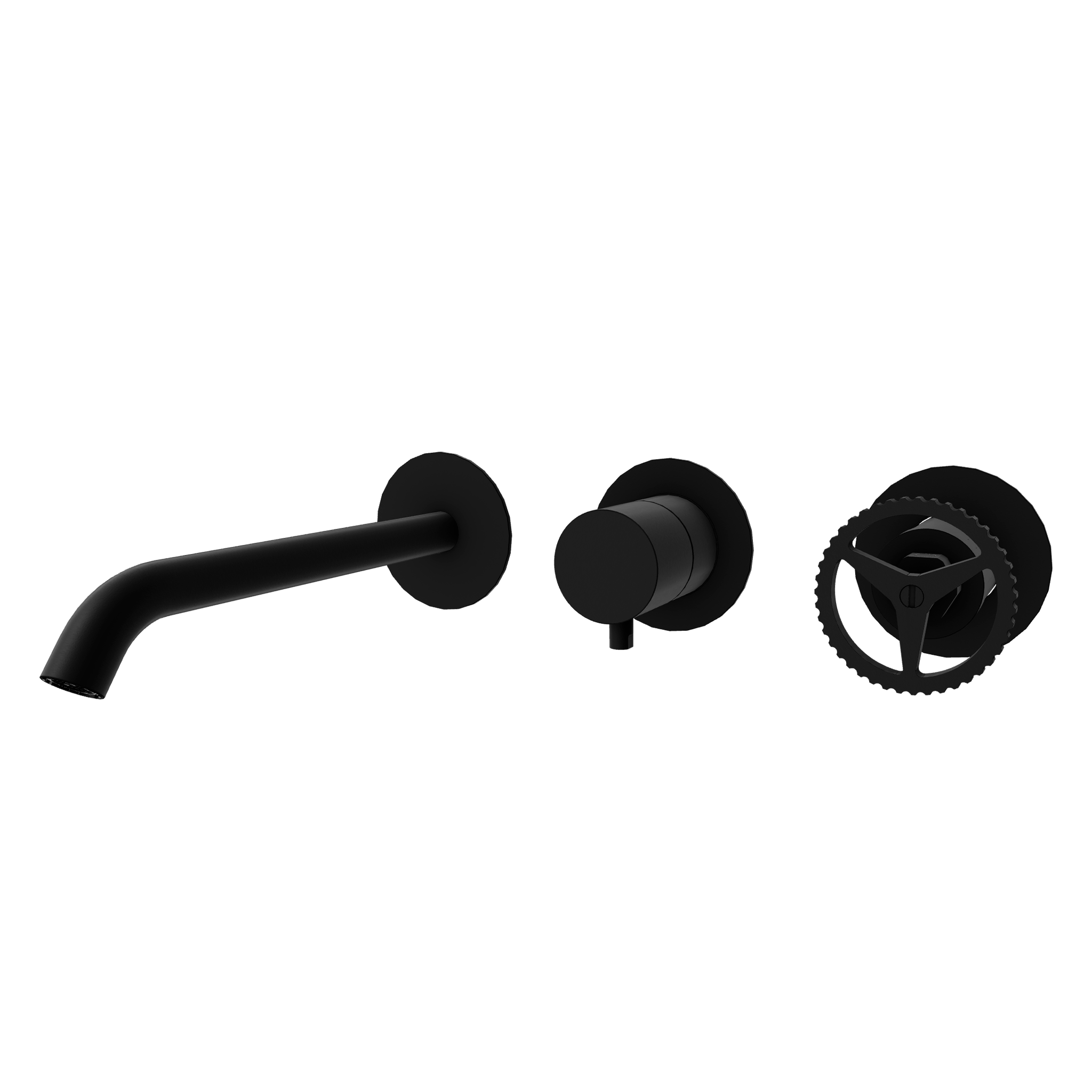 Смеситель для ванны Remer Chrono CH54D3PWBNO, черный матовый