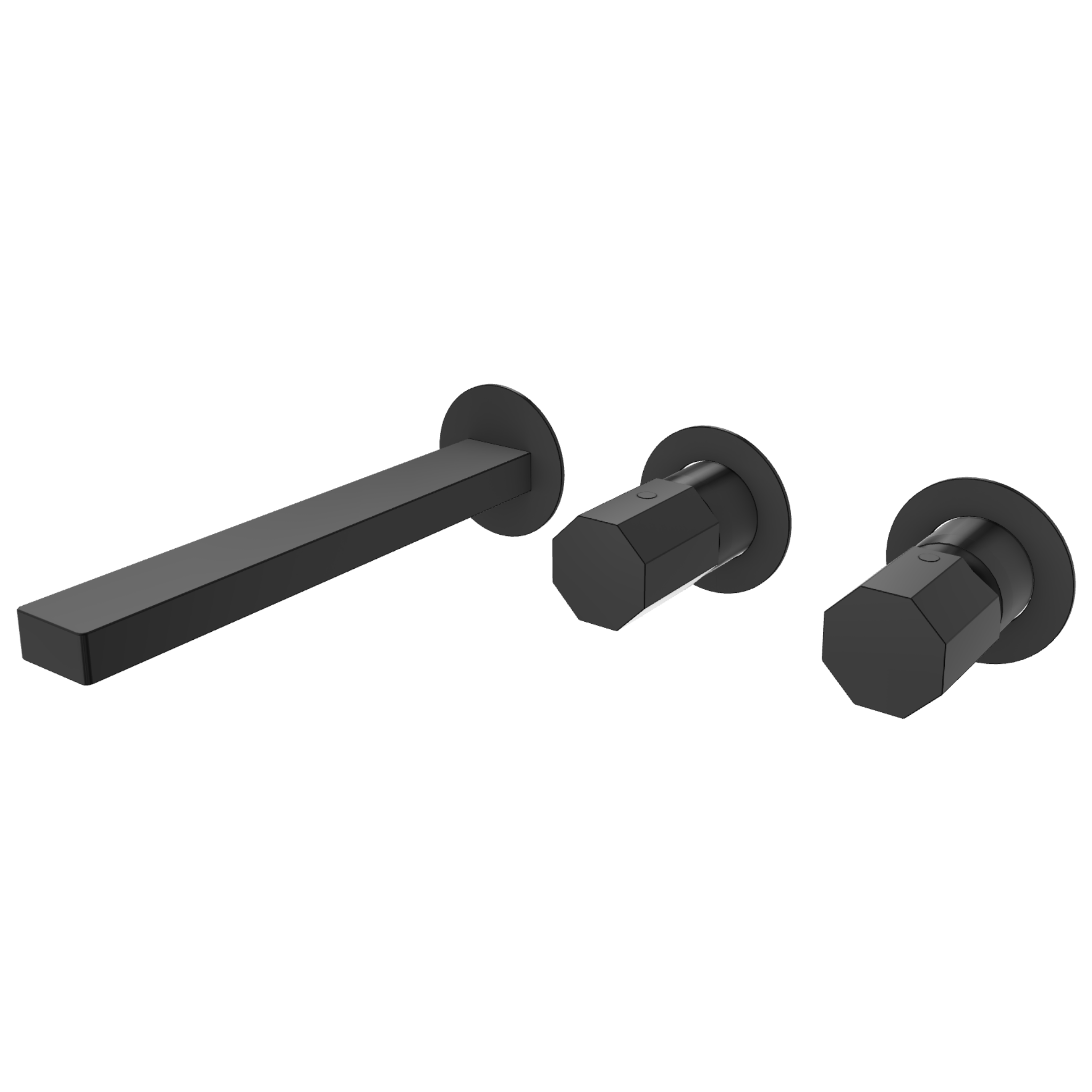 Смеситель для ванны Remer Ottagono ON54D2PWBCFP, черный брашированный хром