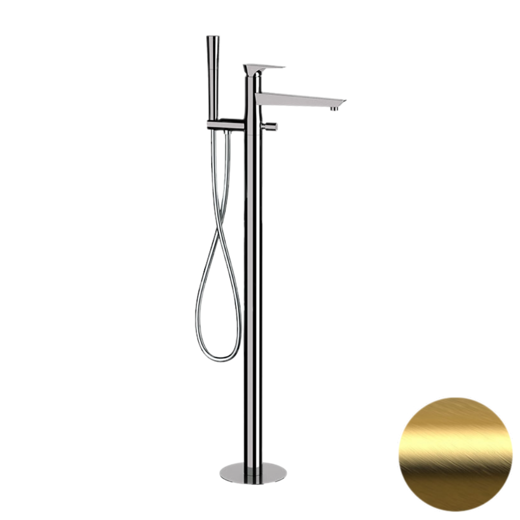 Смеситель для ванны Daniel Diva DV678DP, золото брашированное