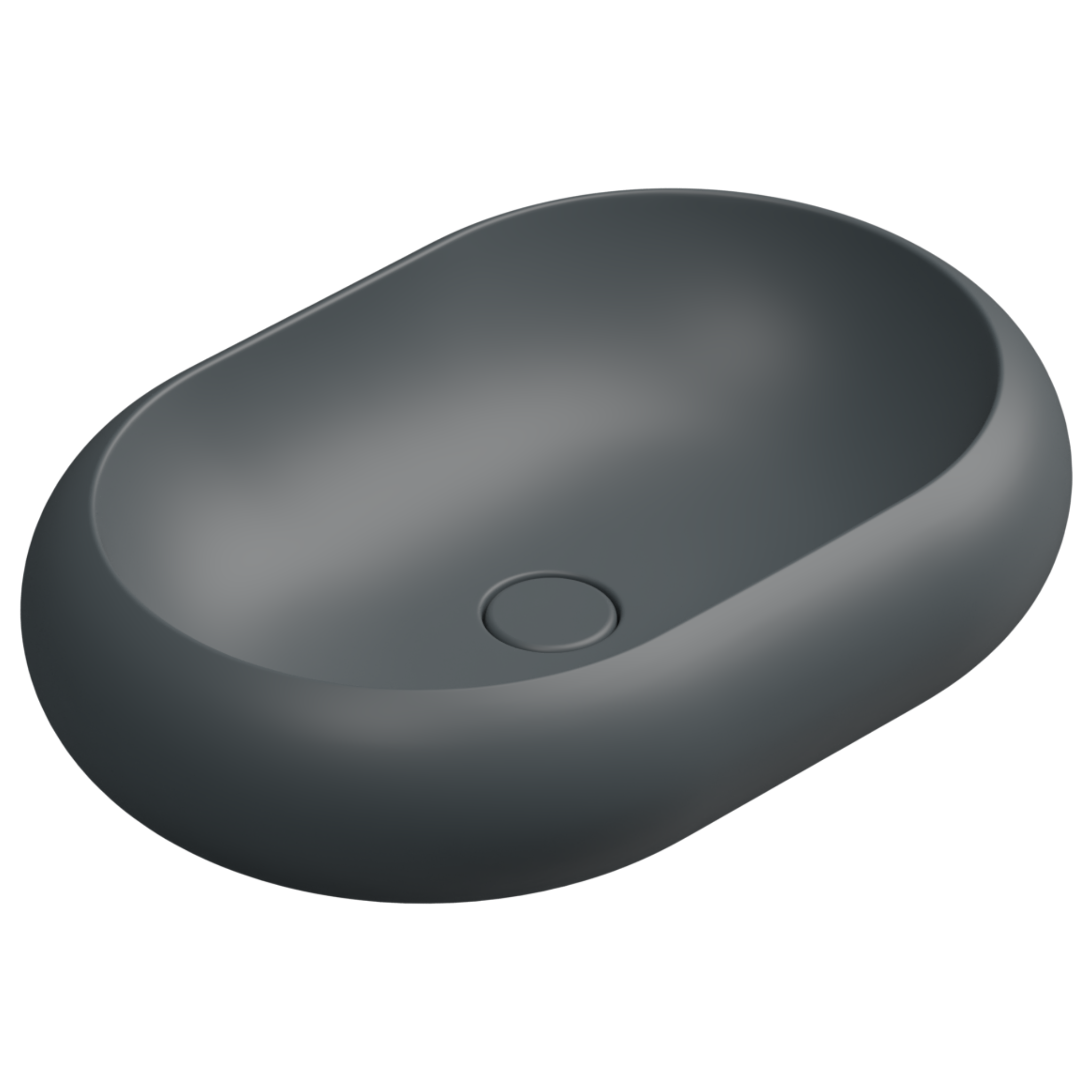 Раковина накладная 60x42 см GSG Ceramic Design Petra PELAV60028, Ebano Matt