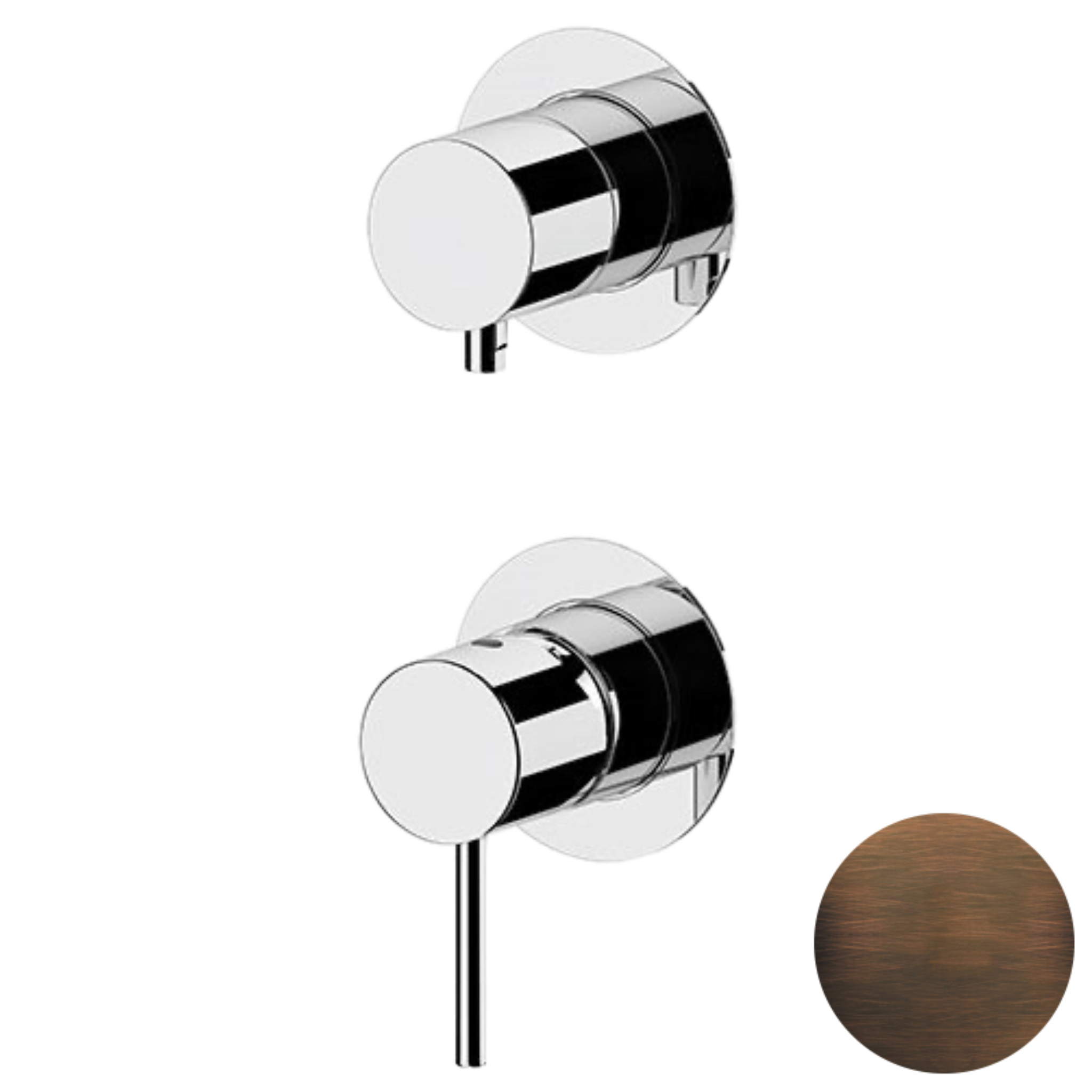 Смеситель для душа Remer X Style X93PWBBR, бронза масляная