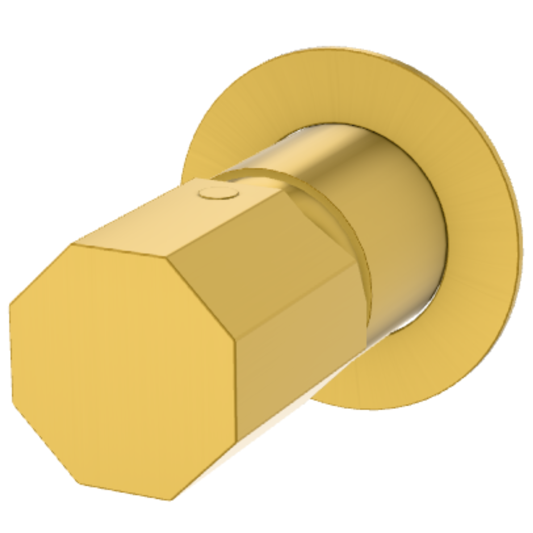 Смеситель для душа Remer Ottagono ON30LBG, золото брашированное