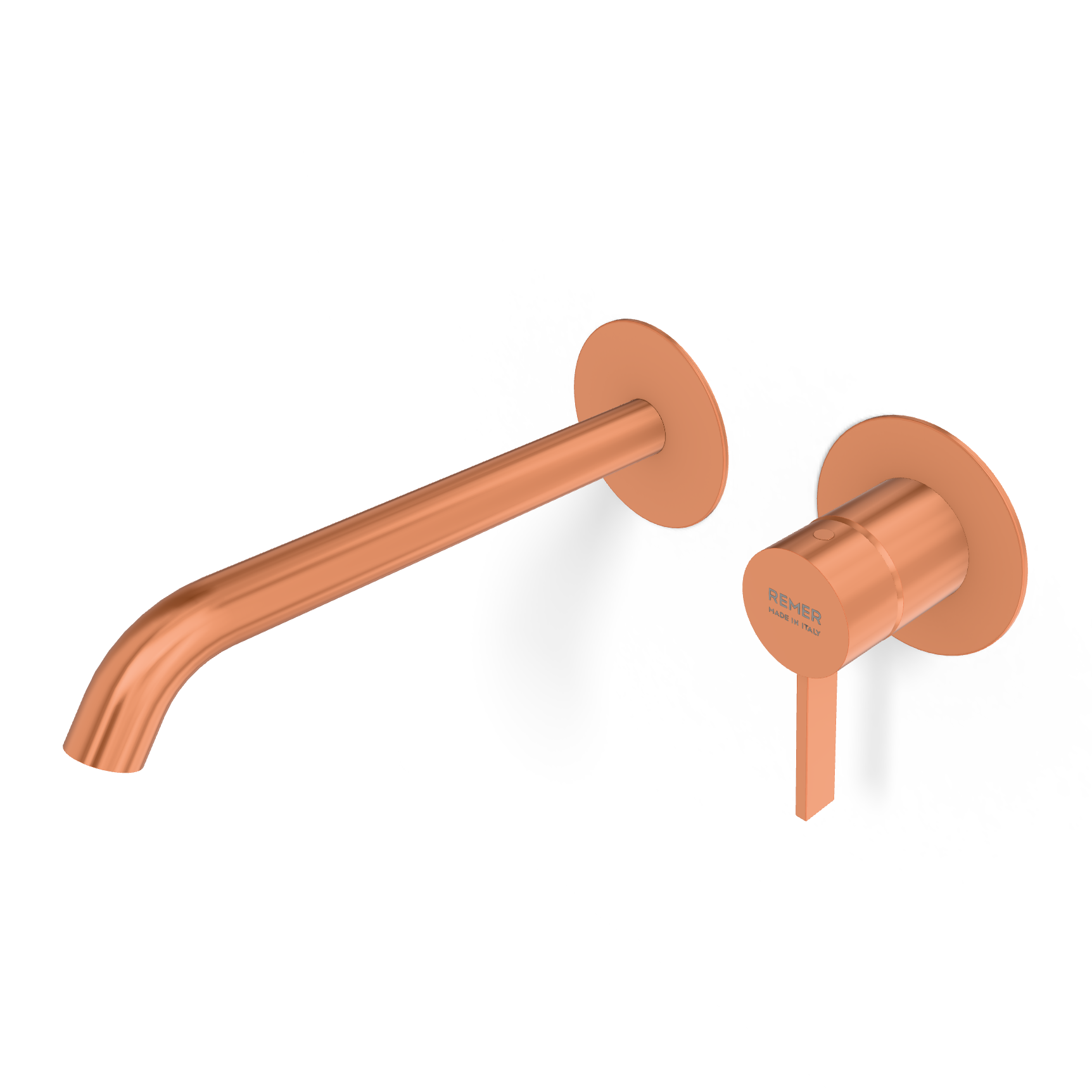 Смеситель для раковины Remer Metrica MC15PLWBRP, медь брашированная