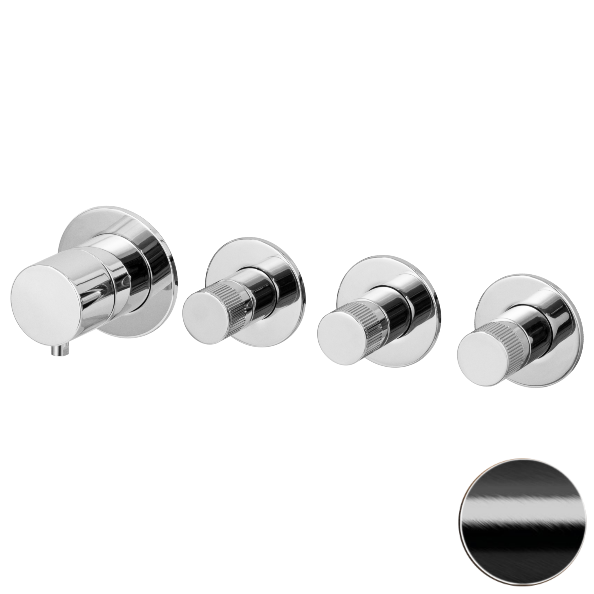 Смеситель для душа Remer X Style N98D3PWBCFP, черный брашированный хром