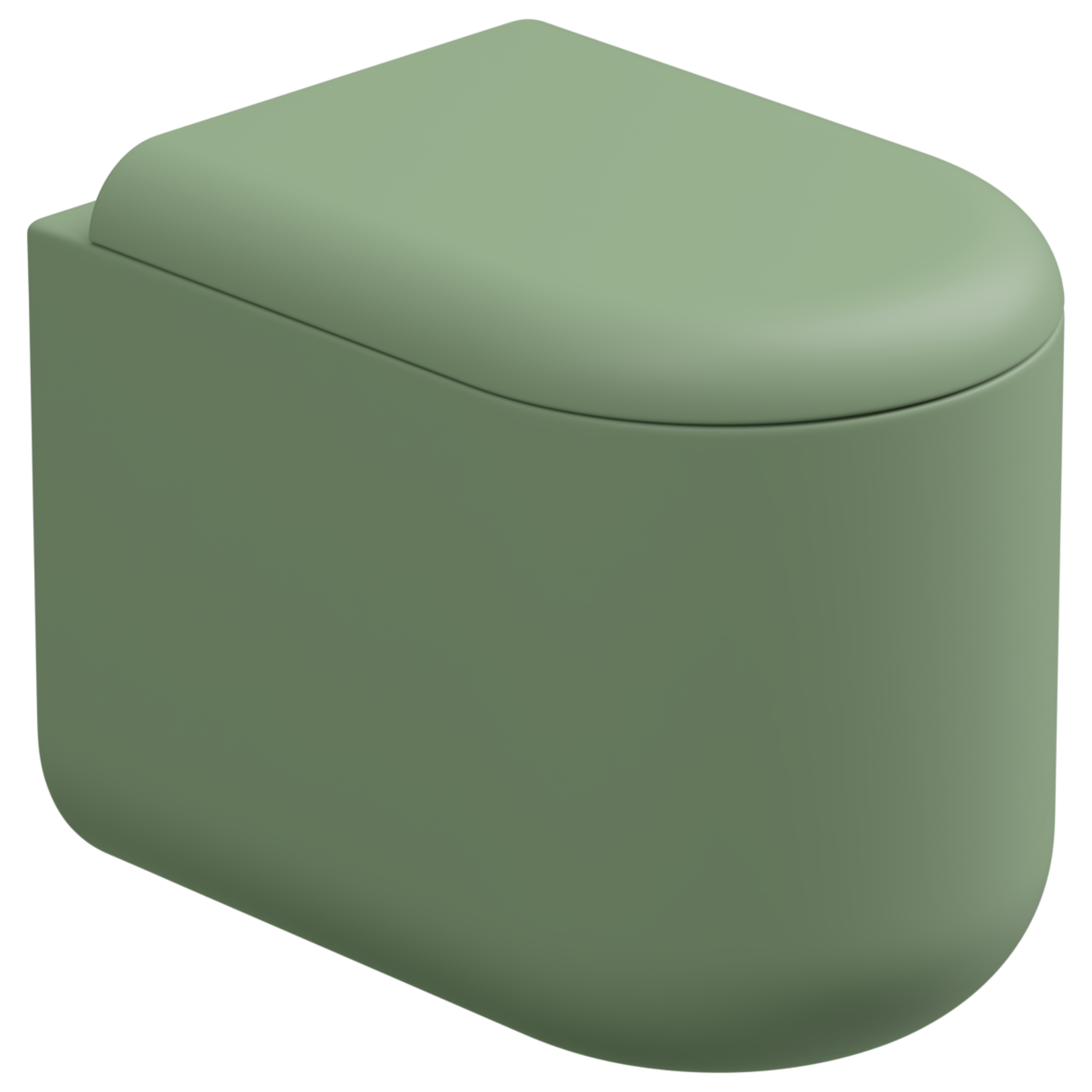 Чаша приставного унитаза Eco Clean (торнадо) GSG Ceramic Design PEWC01EC031, Salvia Matt