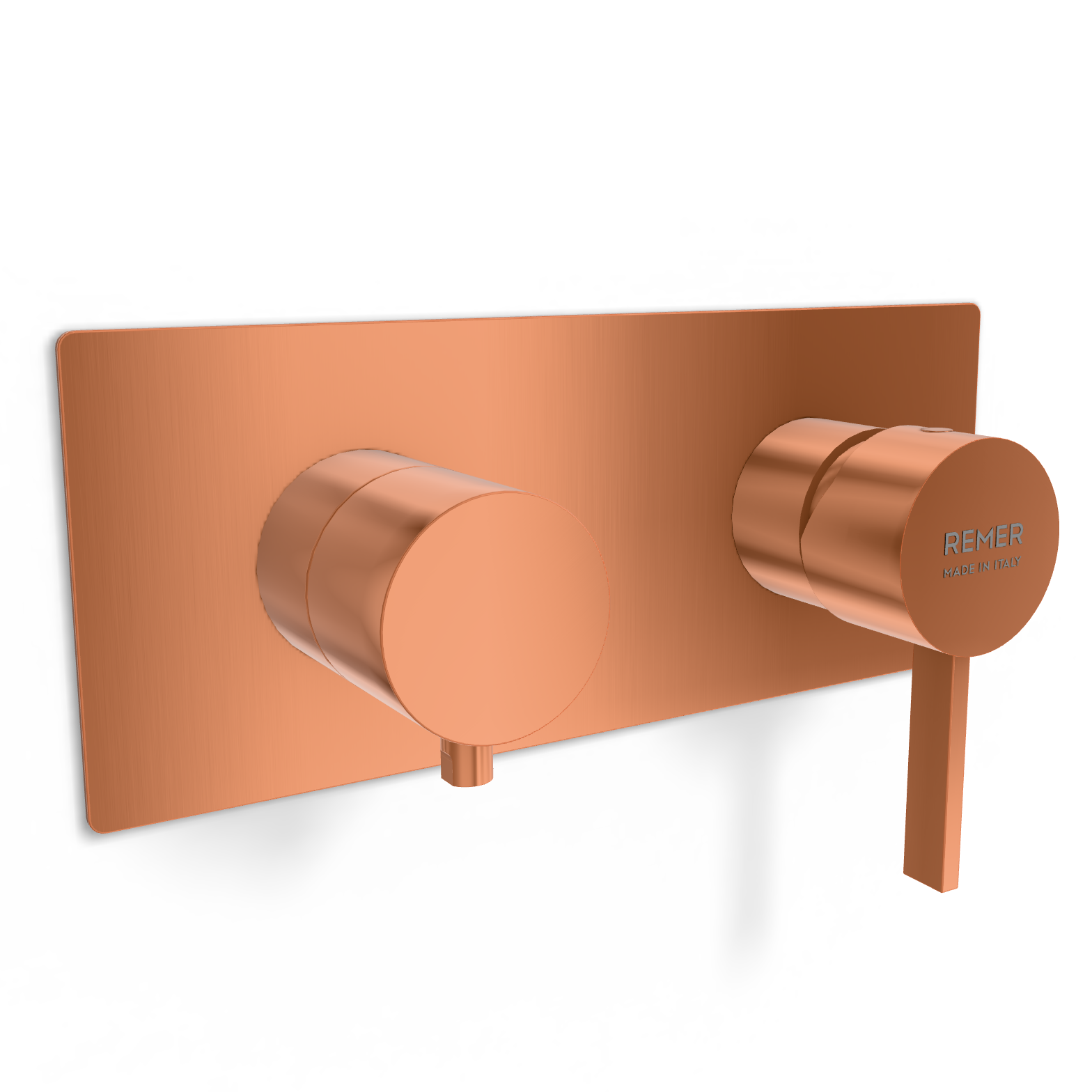 Смеситель для душа Remer Metrica MC92ZWBRP, медь брашированная