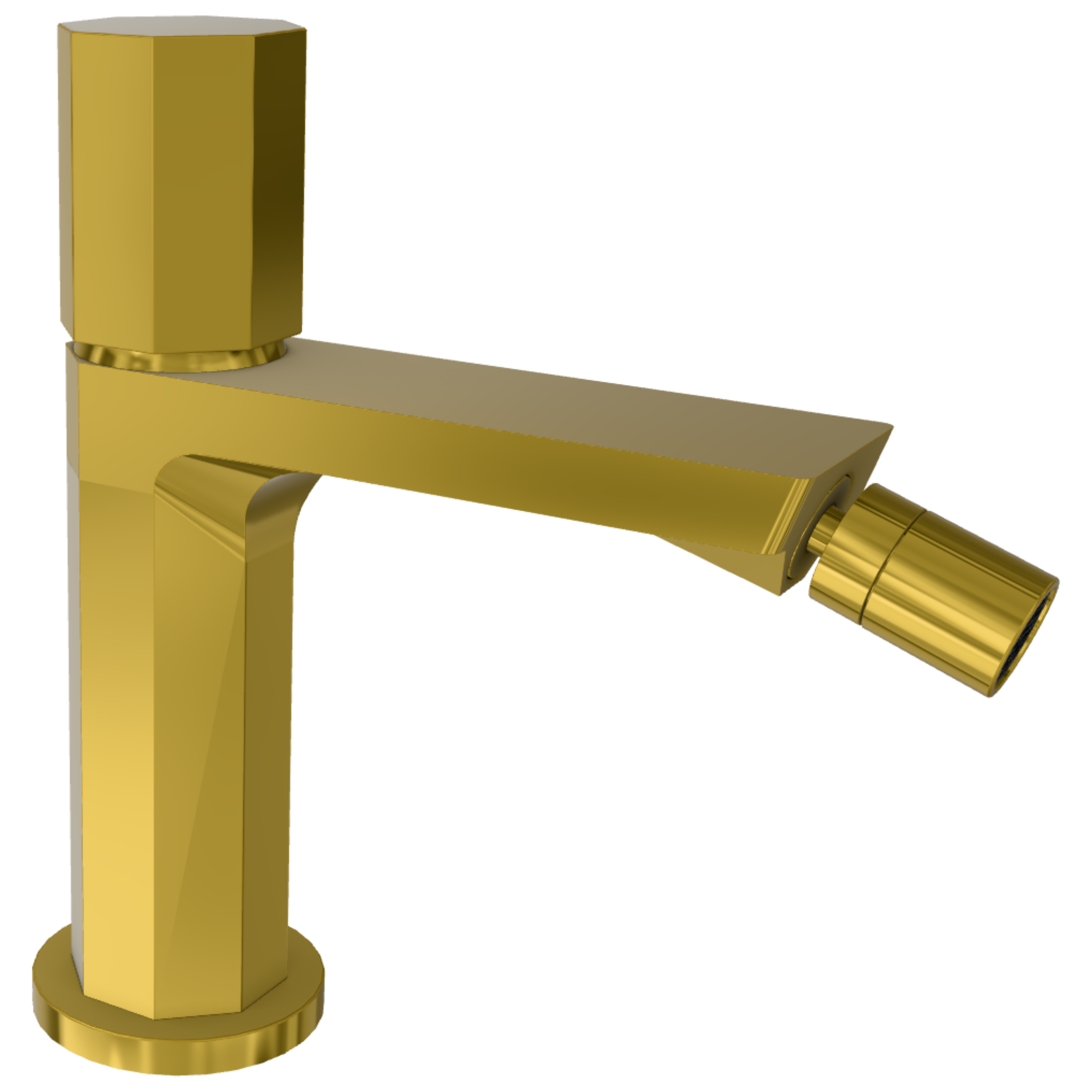 Смеситель для биде Remer Ottagono ON20CCGP, золото глянцевое PVD