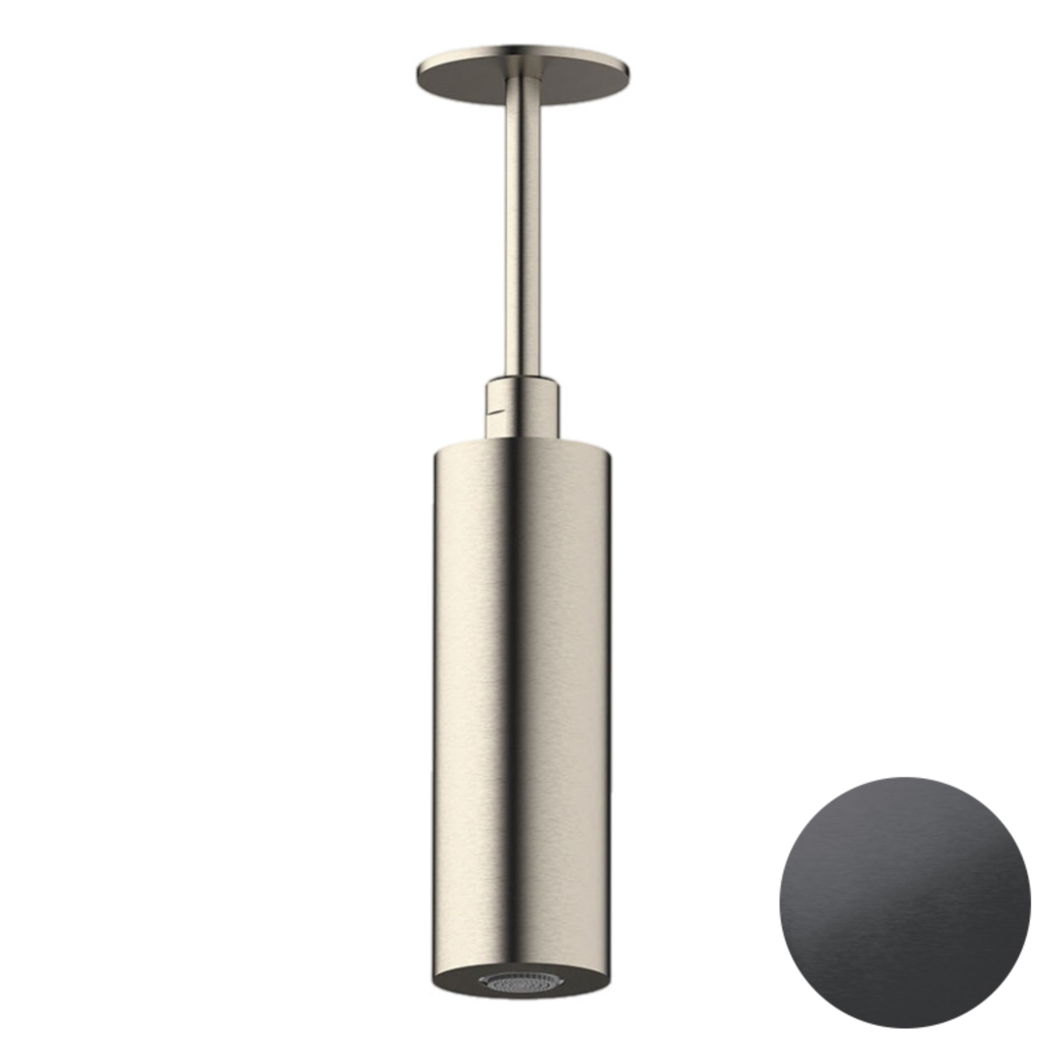 Верхний душ потолочный Daniel Steel SS1A578PELCM15, черный брашированный PVD