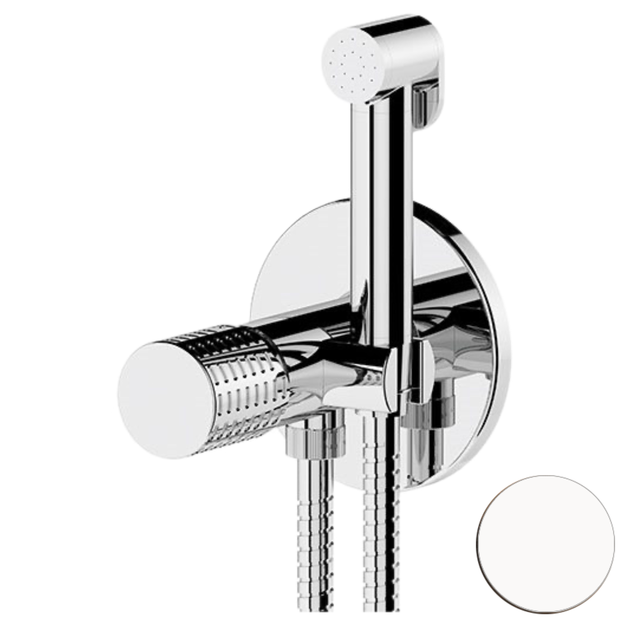 Гигиенический душ со смесителем Remer Celebrity CEC65WBO, белый матовый