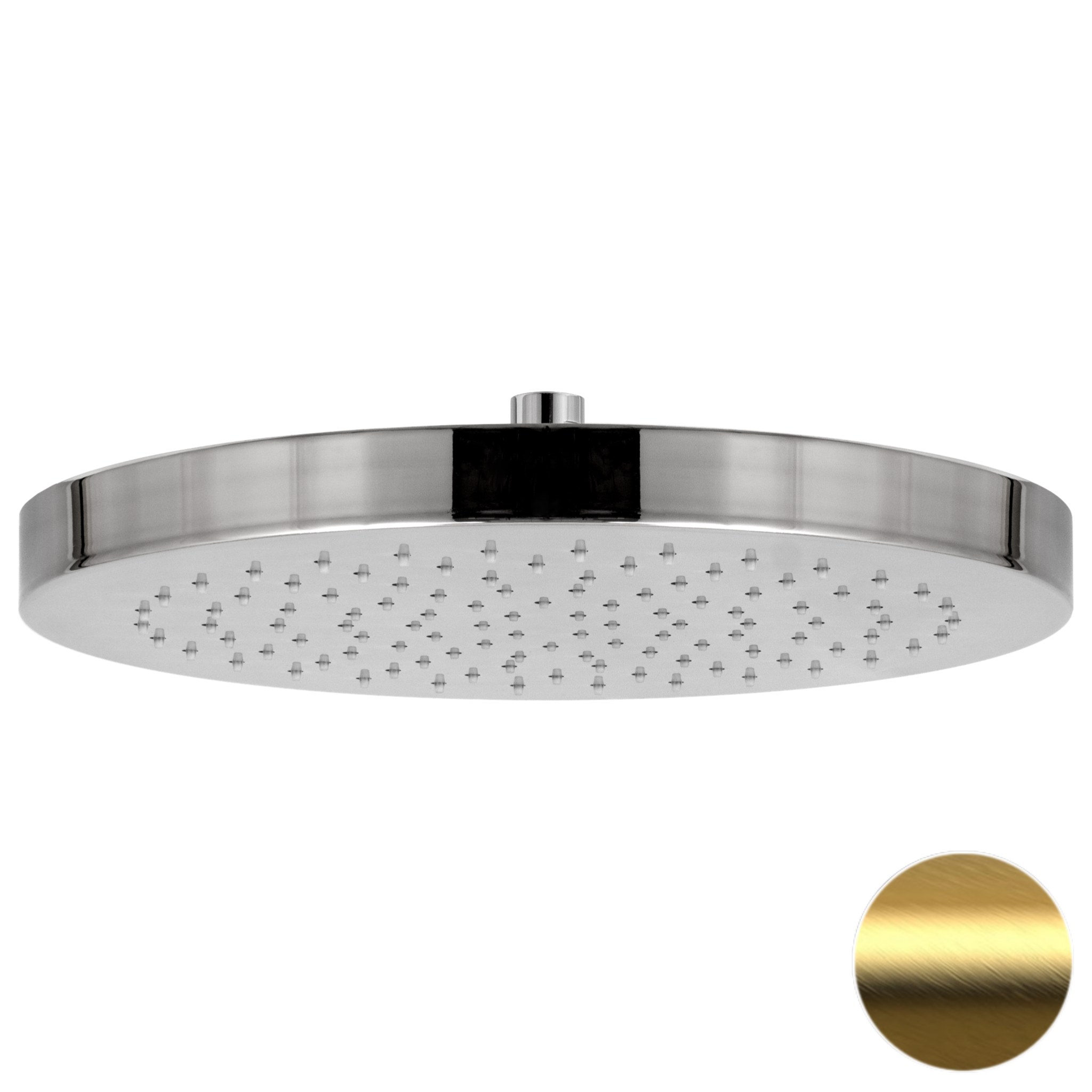 Верхний душ с шарнирным соединением 32 см Daniel A578H3CM32DP, золото брашированное