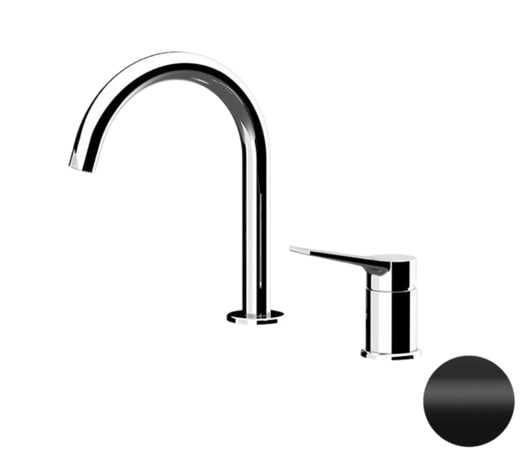 Смеситель для раковины Remer Slash SL57NO, черный матовый