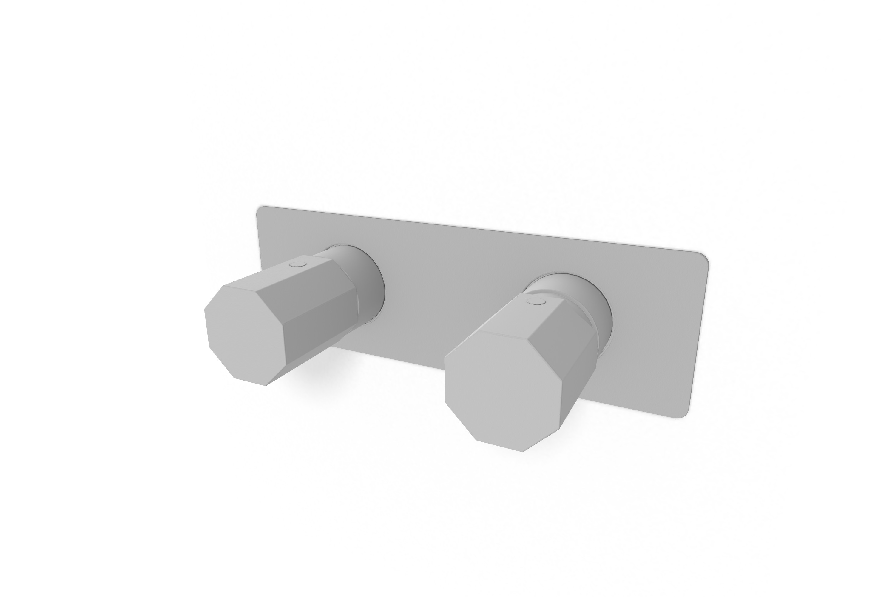 Смеситель для душа Remer Ottagono ON93ZWBBO, белый матовый