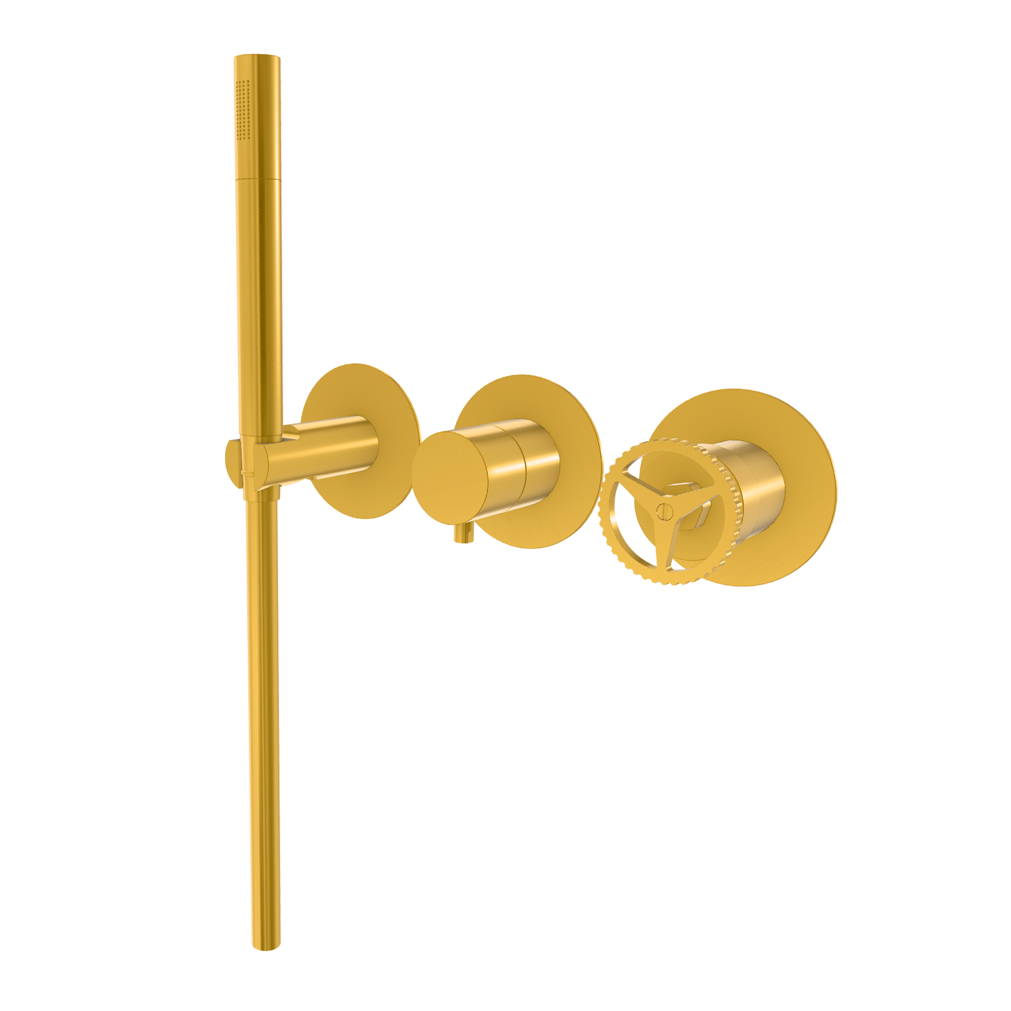 Смеситель для душа Remer Chrono CH97D3PWBBG, золото брашированное