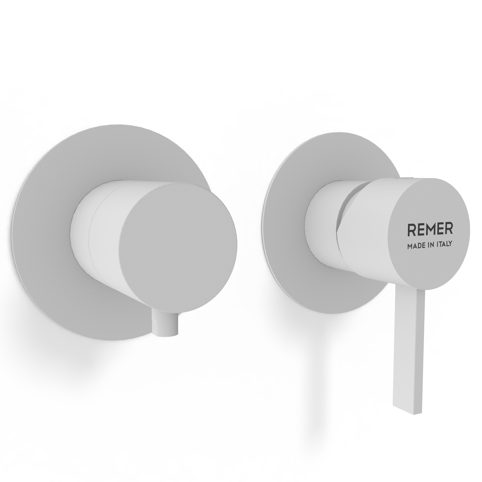 Смеситель для душа Remer Metrica MC92ZPWBBO, белый матовый