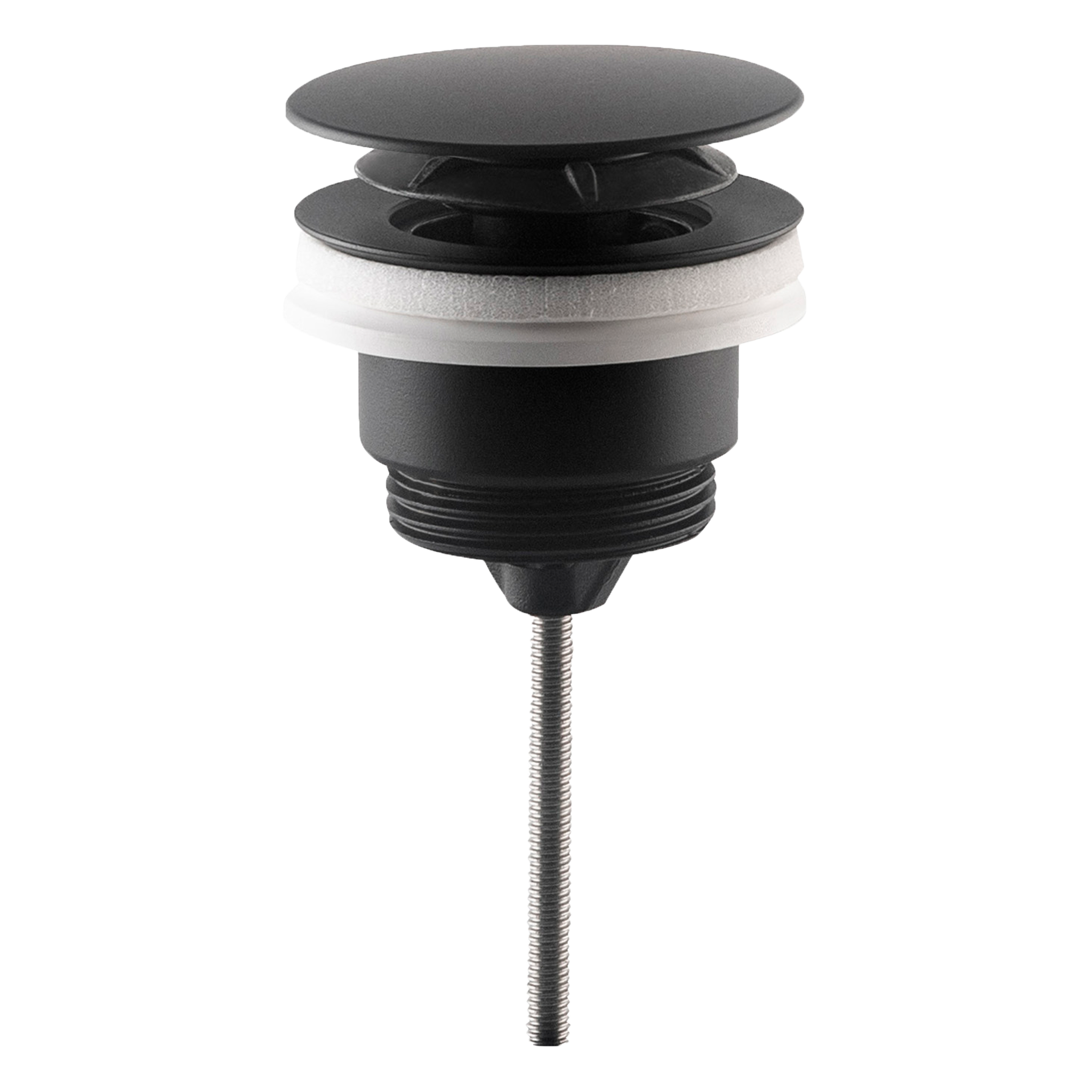 Донный клапан универсальный 1”1/4 OMP Tea 7532.310.5.X, черный матовый