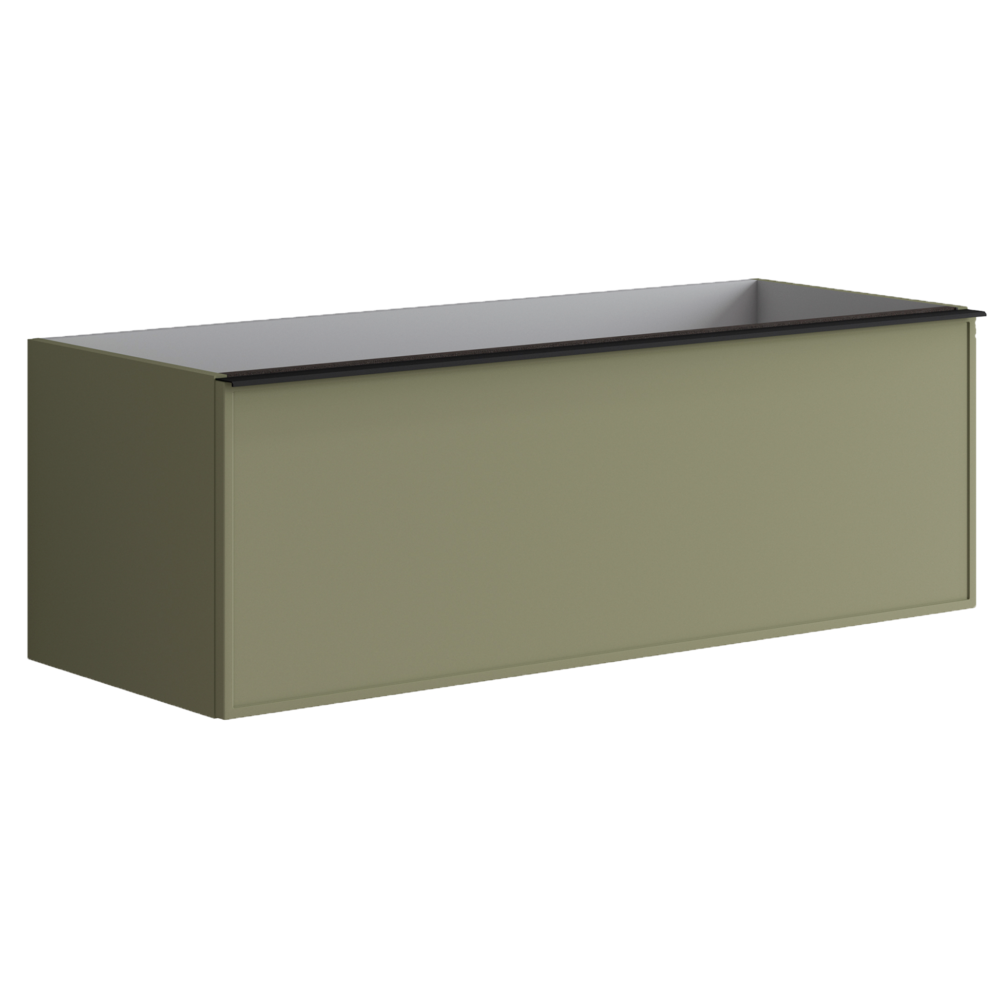 Тумба для раковины с 1 ящиком  120см Onsen Pixel 68-BP-120-F1-M57,зелёный 