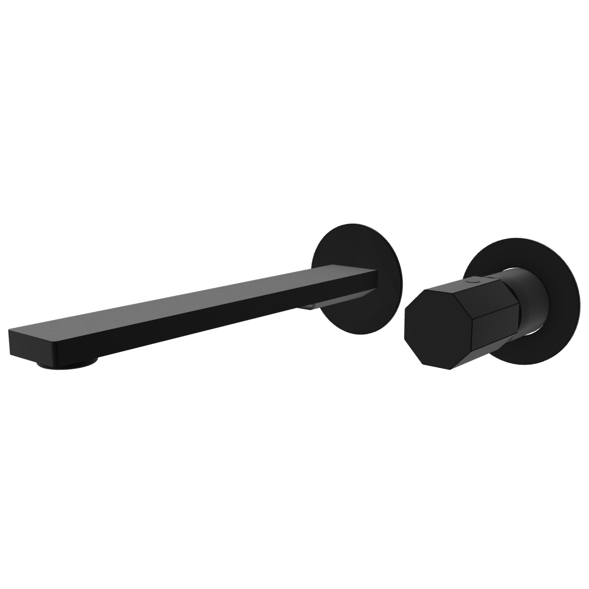 Смеситель для раковины Remer Ottagono ON15PLWBNO, черный матовый