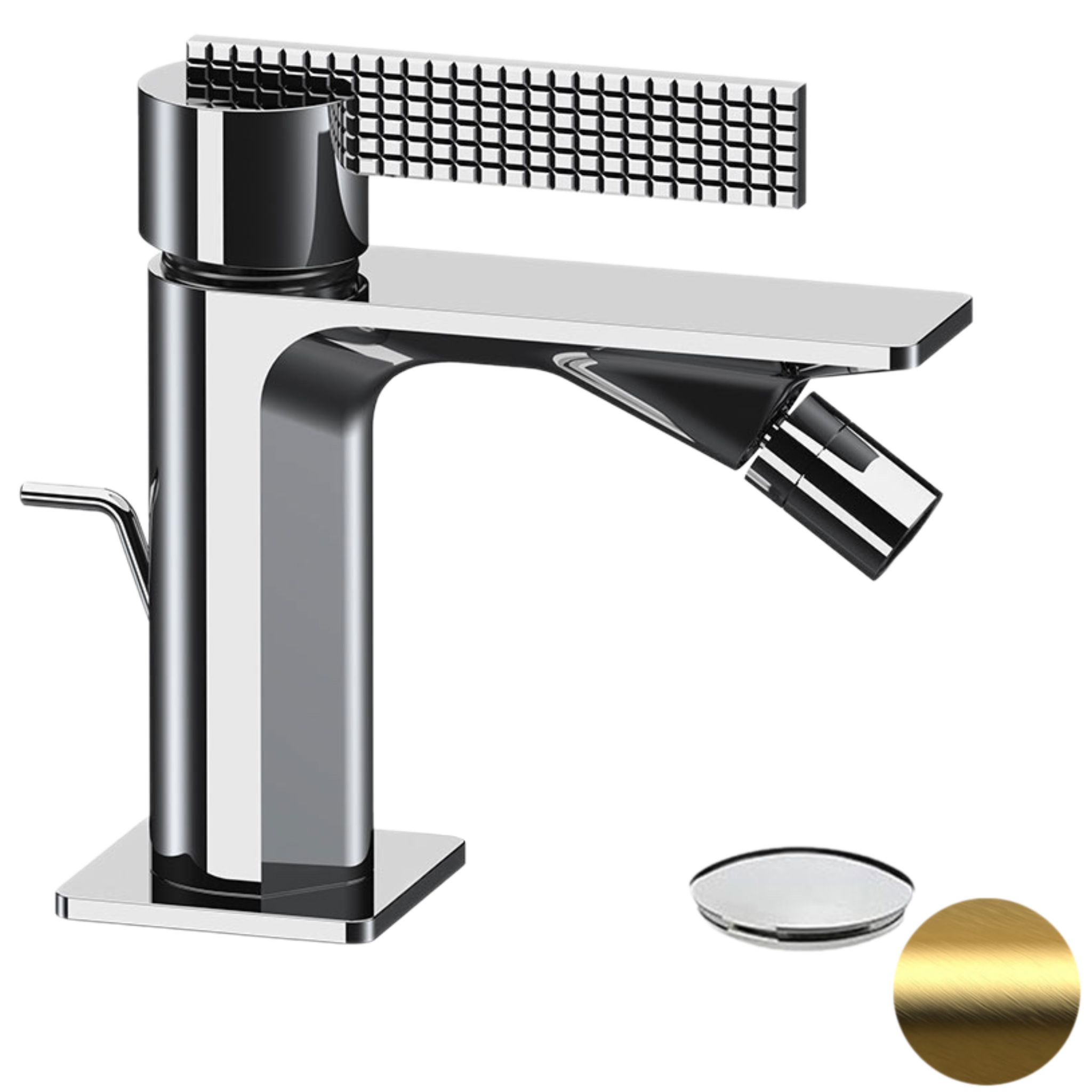 Смеситель для биде Daniel Club ANC604DP, золото брашированное