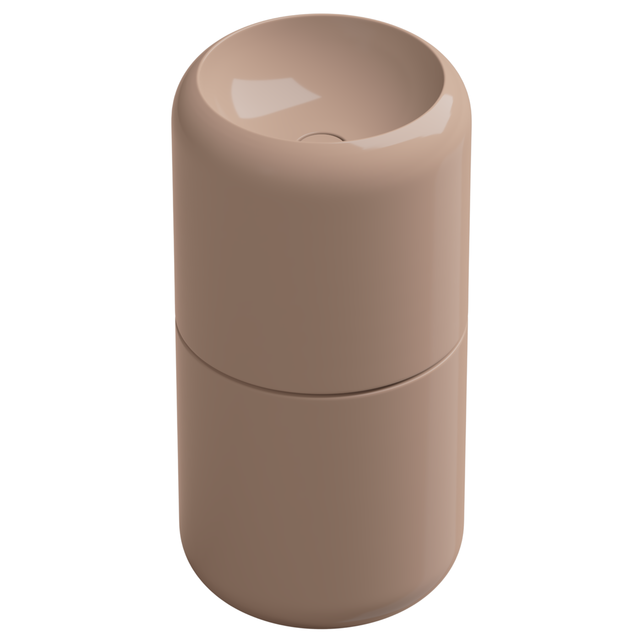 Раковина напольная 42 см GSG Ceramic Design Petra PELAVCOLFS039, Rosa Glossy