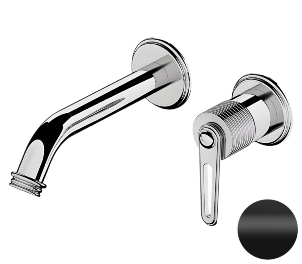 Смеситель для раковины Daniel Brooklyn BY632P15, чёрный матовый