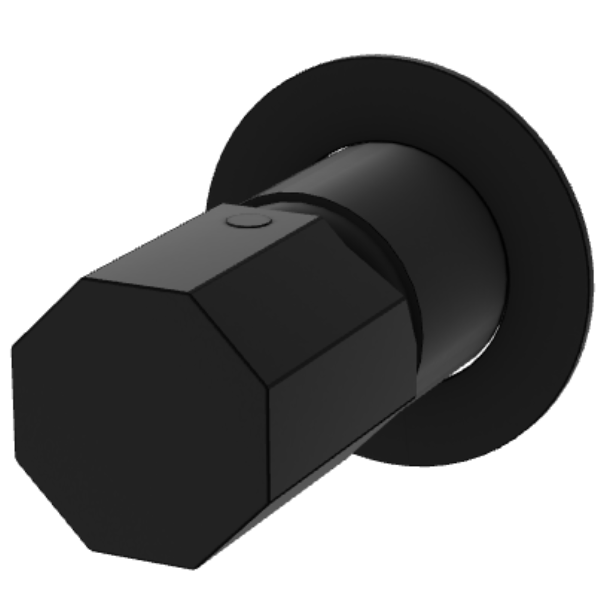 Смеситель для душа Remer Ottagono ON30LNO, черный матовый