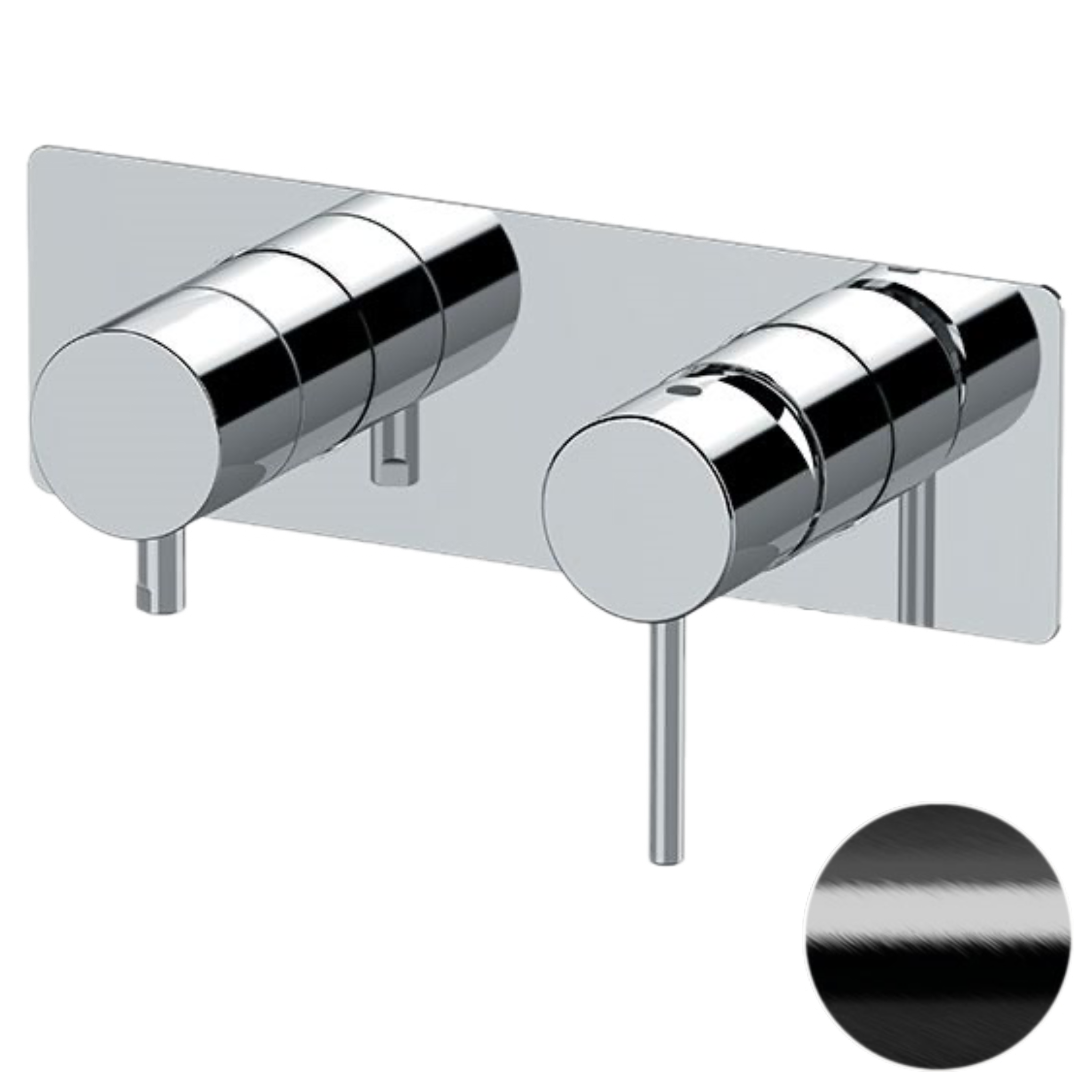 Смеситель для душа Remer X Style X93ZWBCFP, черный брашированный хром