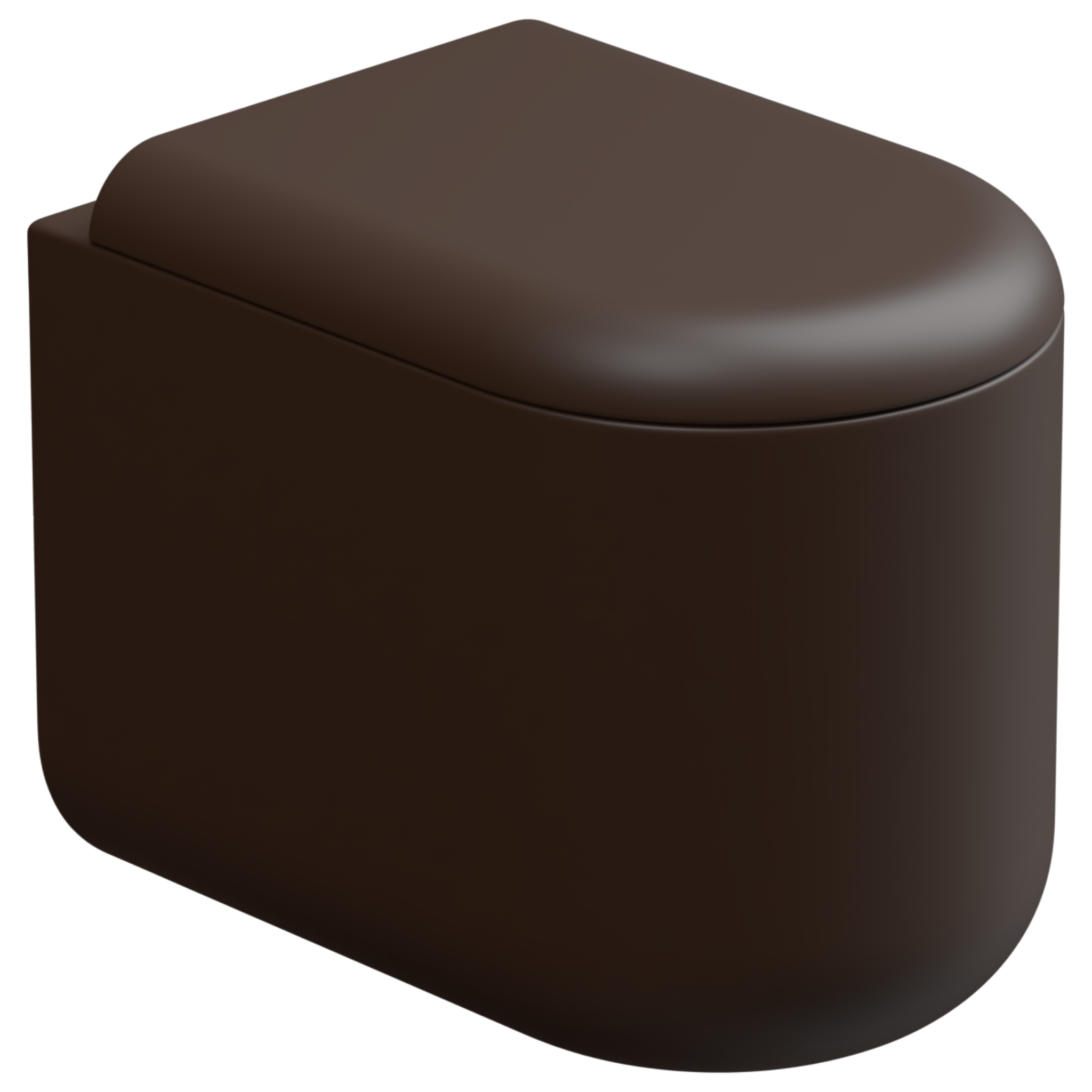 Чаша приставного унитаза Eco Clean (торнадо) GSG Ceramic Design PEWC01EC035, Cacao Matt