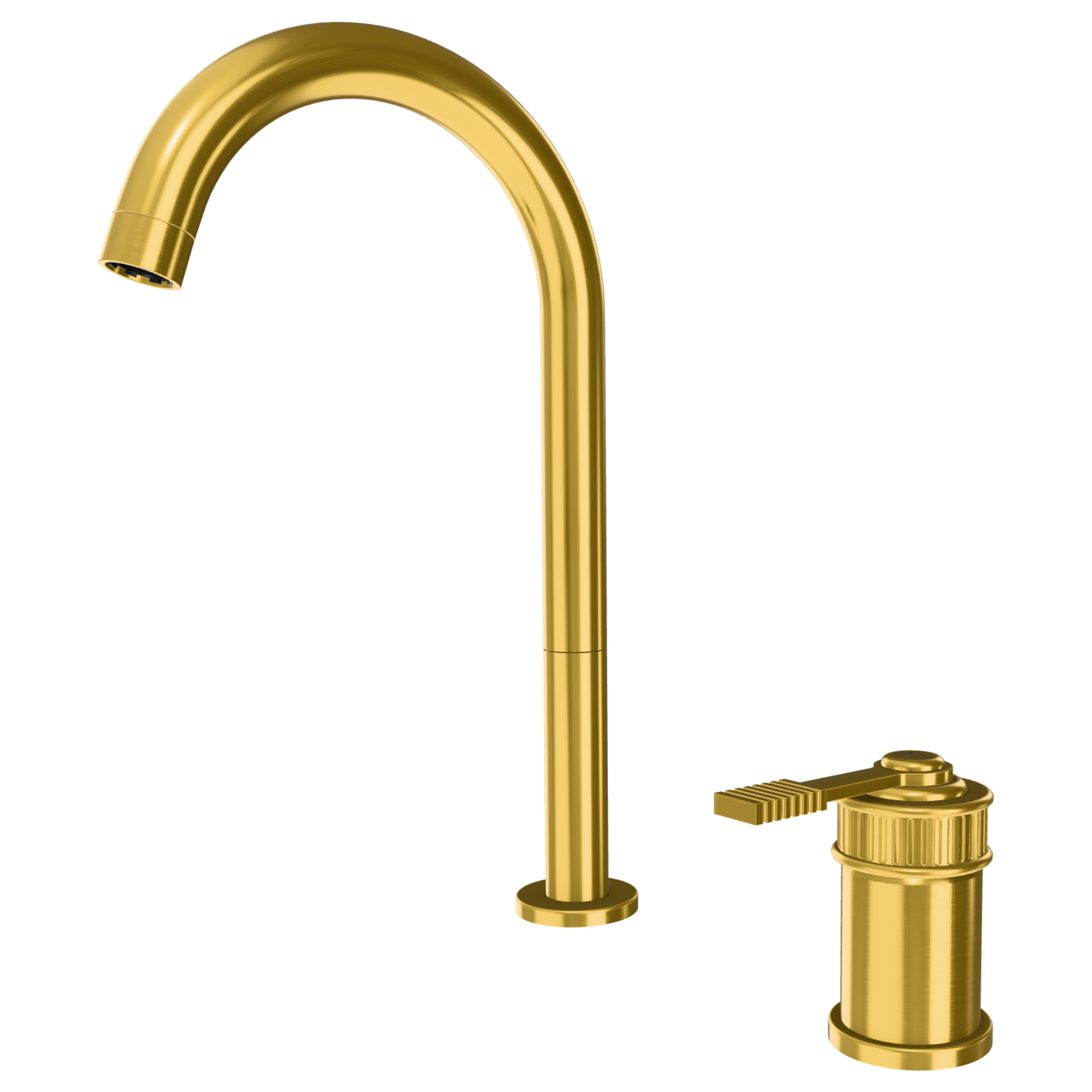 Смеситель для раковины Remer Atelier AL57LBG, золото брашированное