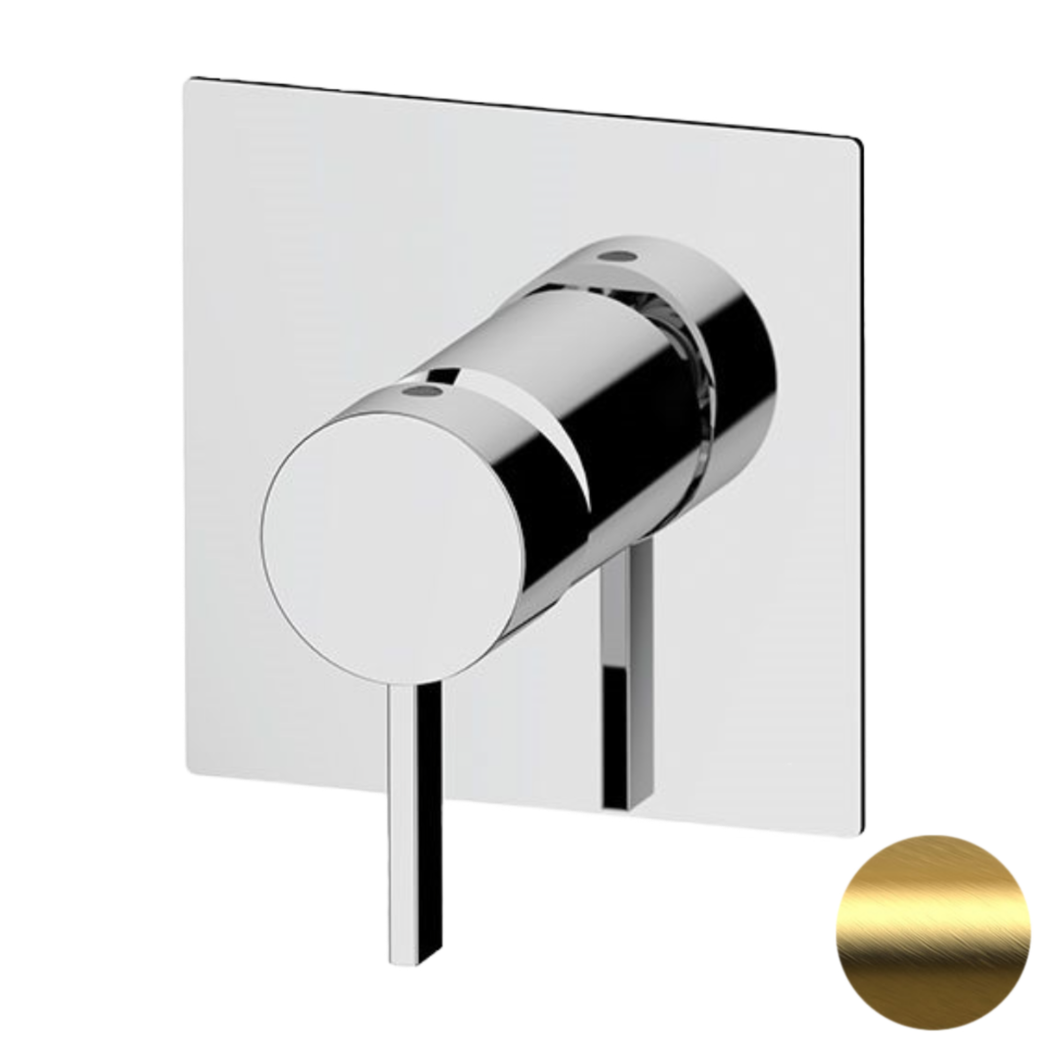 Смеситель для душа Remer Metrica MC30QBG, золото брашированное