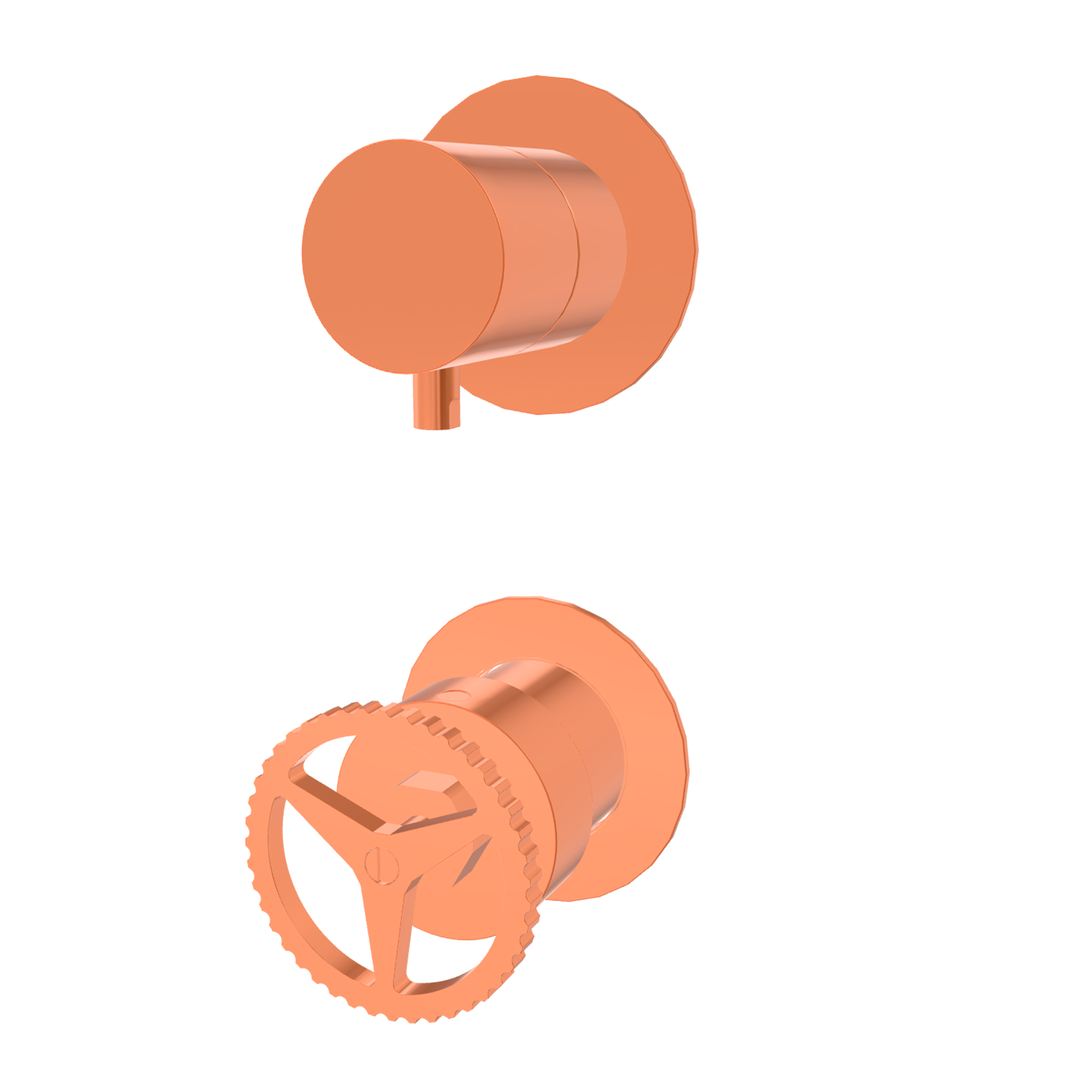 Смеситель для душа Remer Chrono CH93PWBRP, медь брашированная