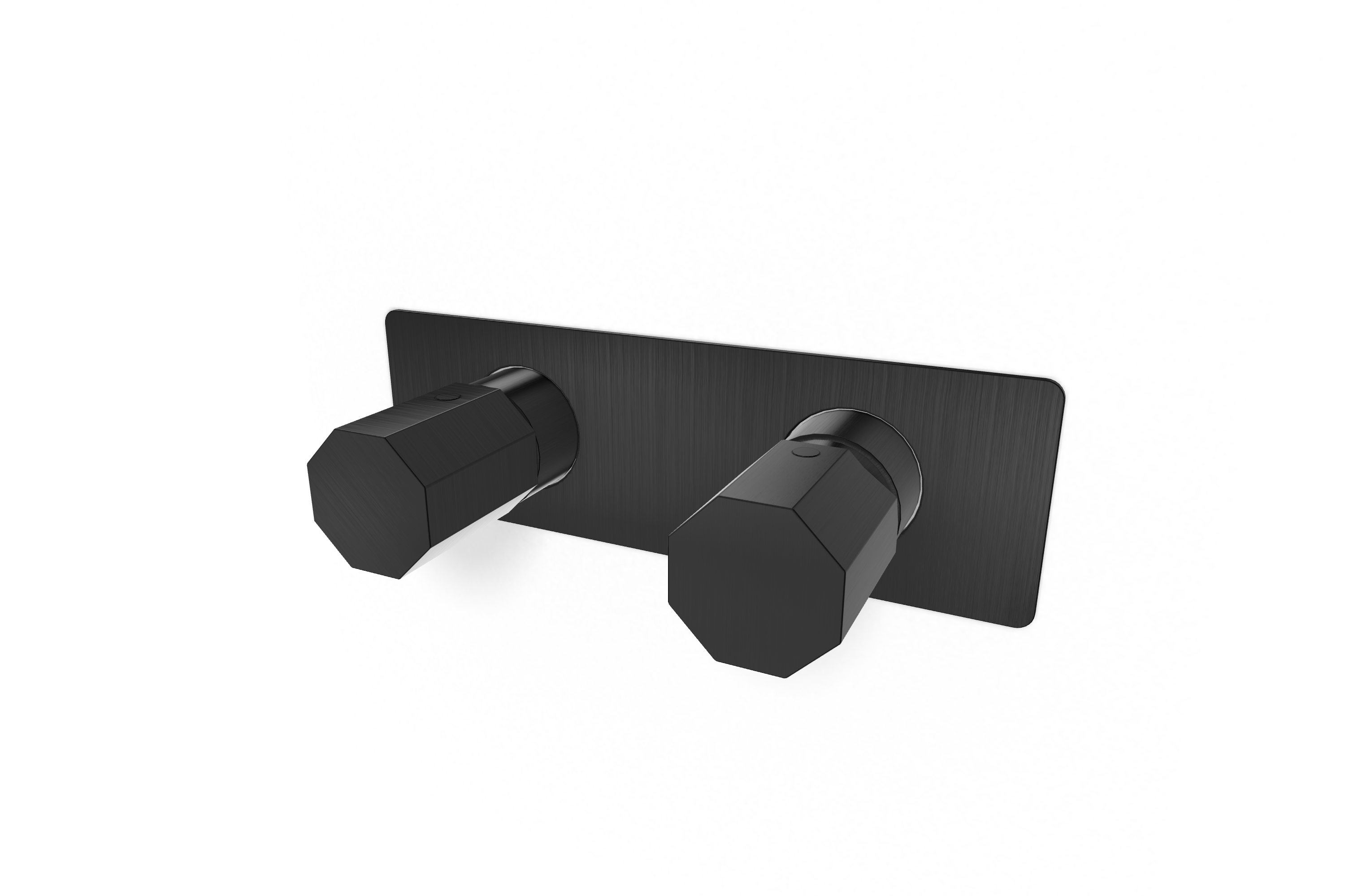 Смеситель для душа Remer Ottagono ON92ZWBGM, оружейная сталь PVD