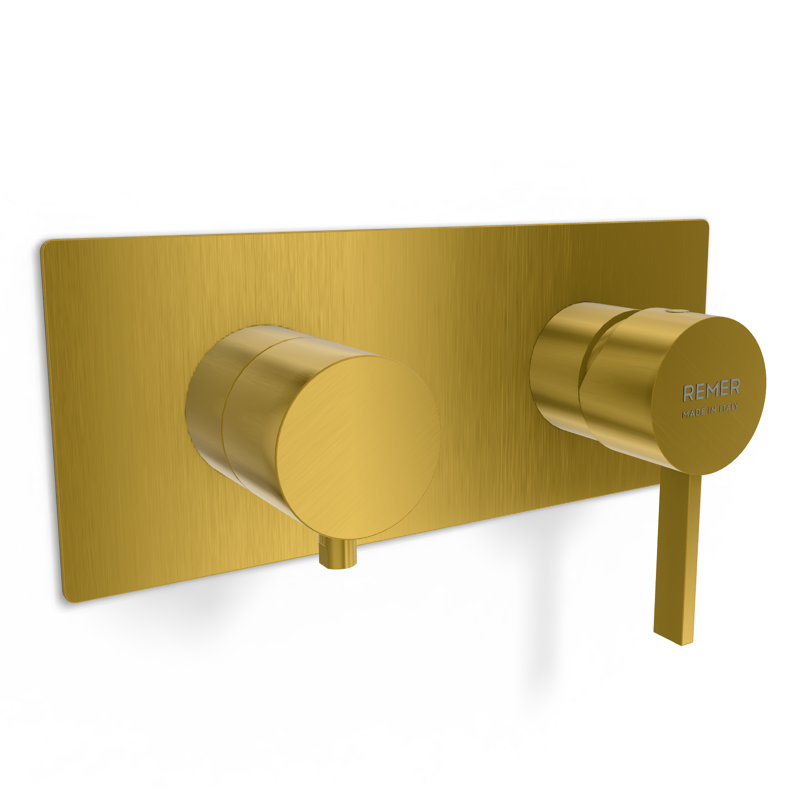 Смеситель для душа Remer Metrica MC93ZWBBG, золото брашированное