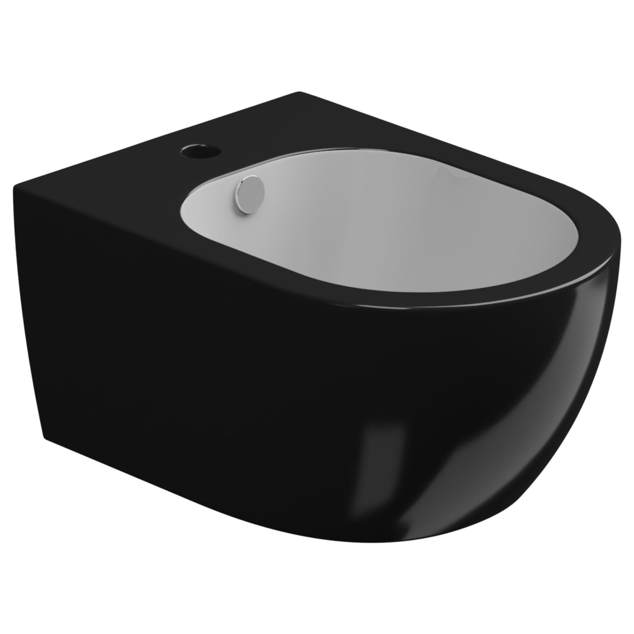 Биде подвесное биколор GSG Ceramic Design Like LKBISOBI000/002, White/Black Shiny