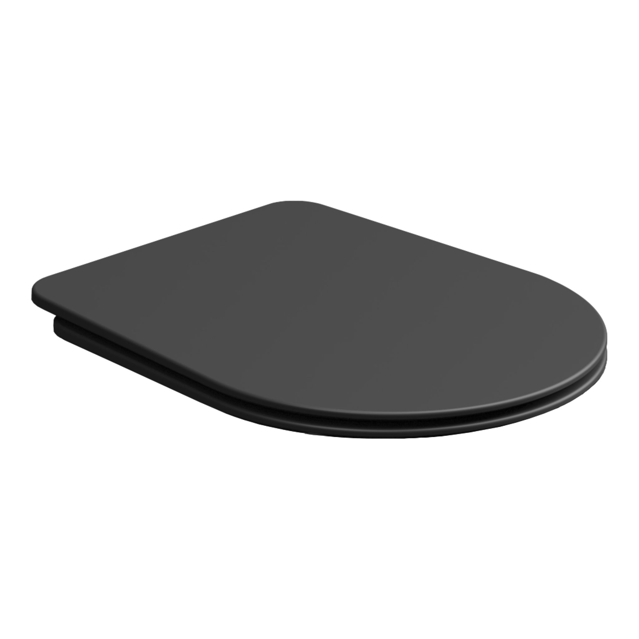 Крышка с сиденьем для подвесного унитаза с микролифтом GSG Ceramic Design Hit! HICOPRSLTICR003, черный матовый