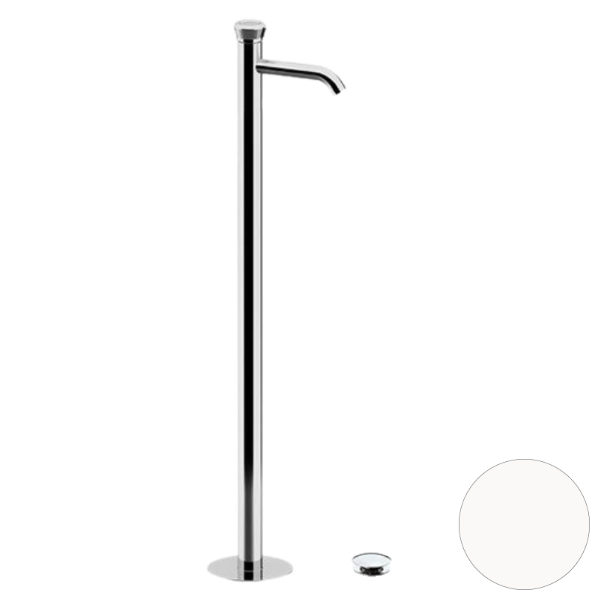 Смеситель для раковины Remer Element ET18BO, белый матовый