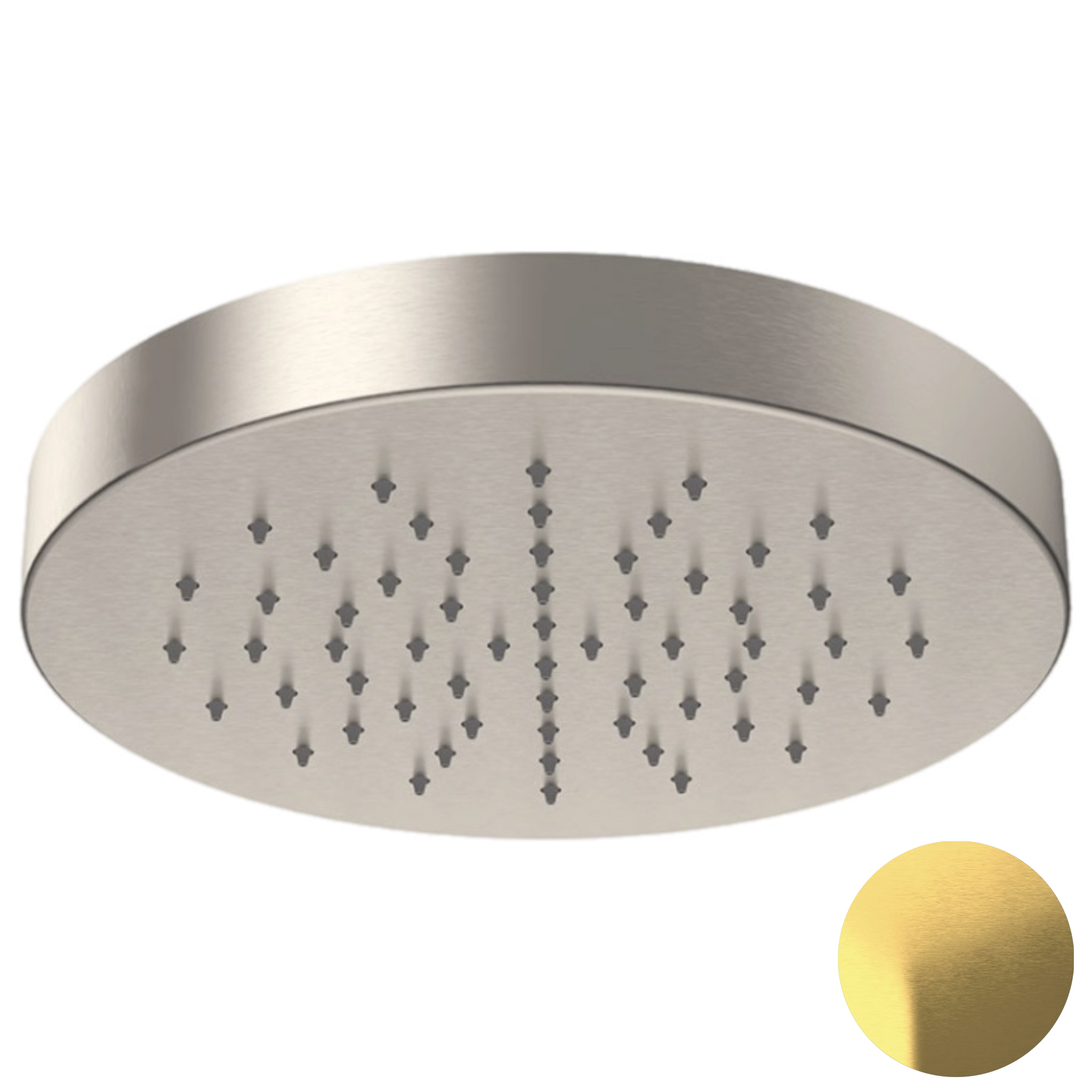 Верхний душ с шарнирным соединением 22 см Daniel SS2A578H3CM22, латунь брашированная PVD