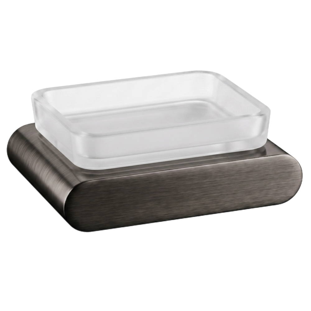 Мыльница Remer Lounge LN10GM, оружейная сталь PVD