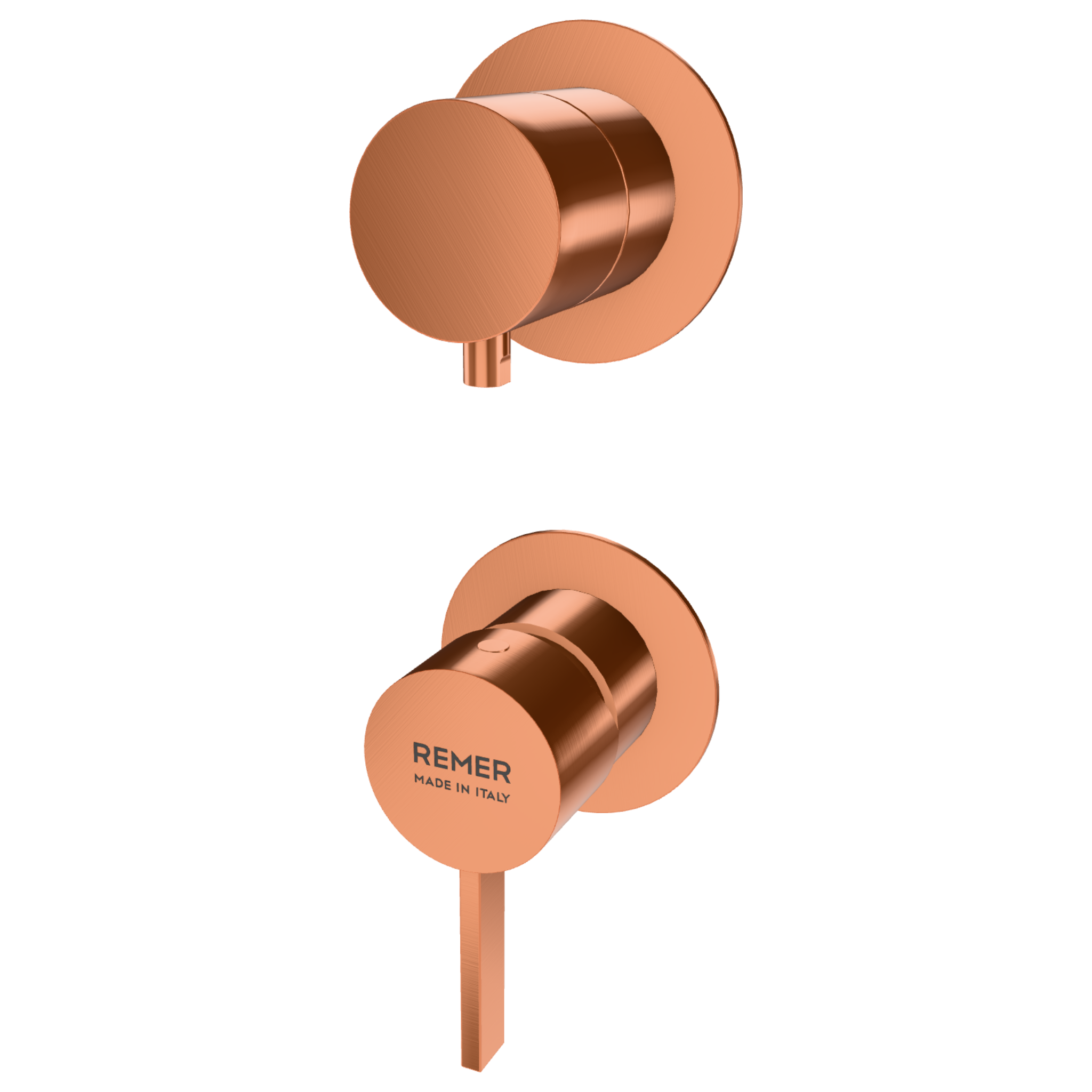 Смеситель для душа Remer Metrica MC92PWBRP, медь брашированная